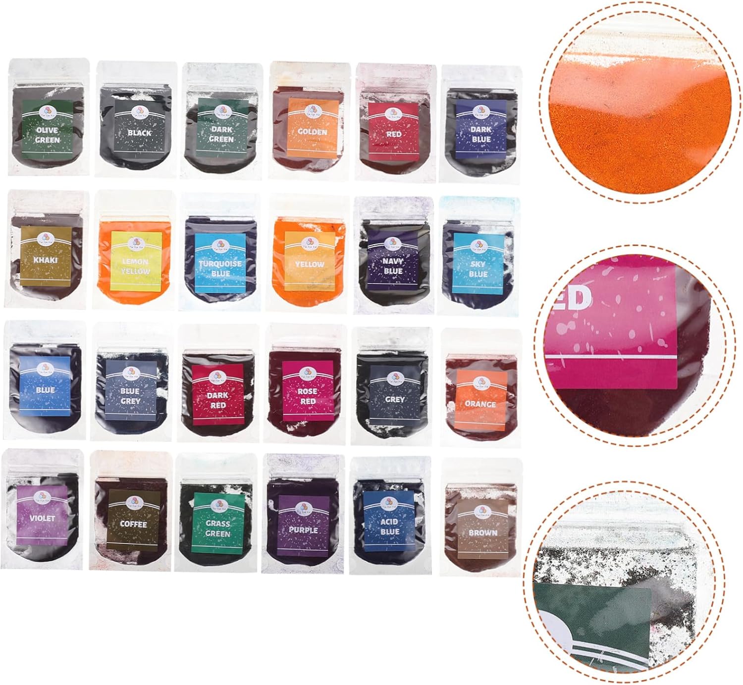 SEWACC Permanent Tie Dye Powder for DIY Coloring for Tie Dye Parties Craft Projects Suitable for Adults Vibrant Colors for Shirts Scarves More