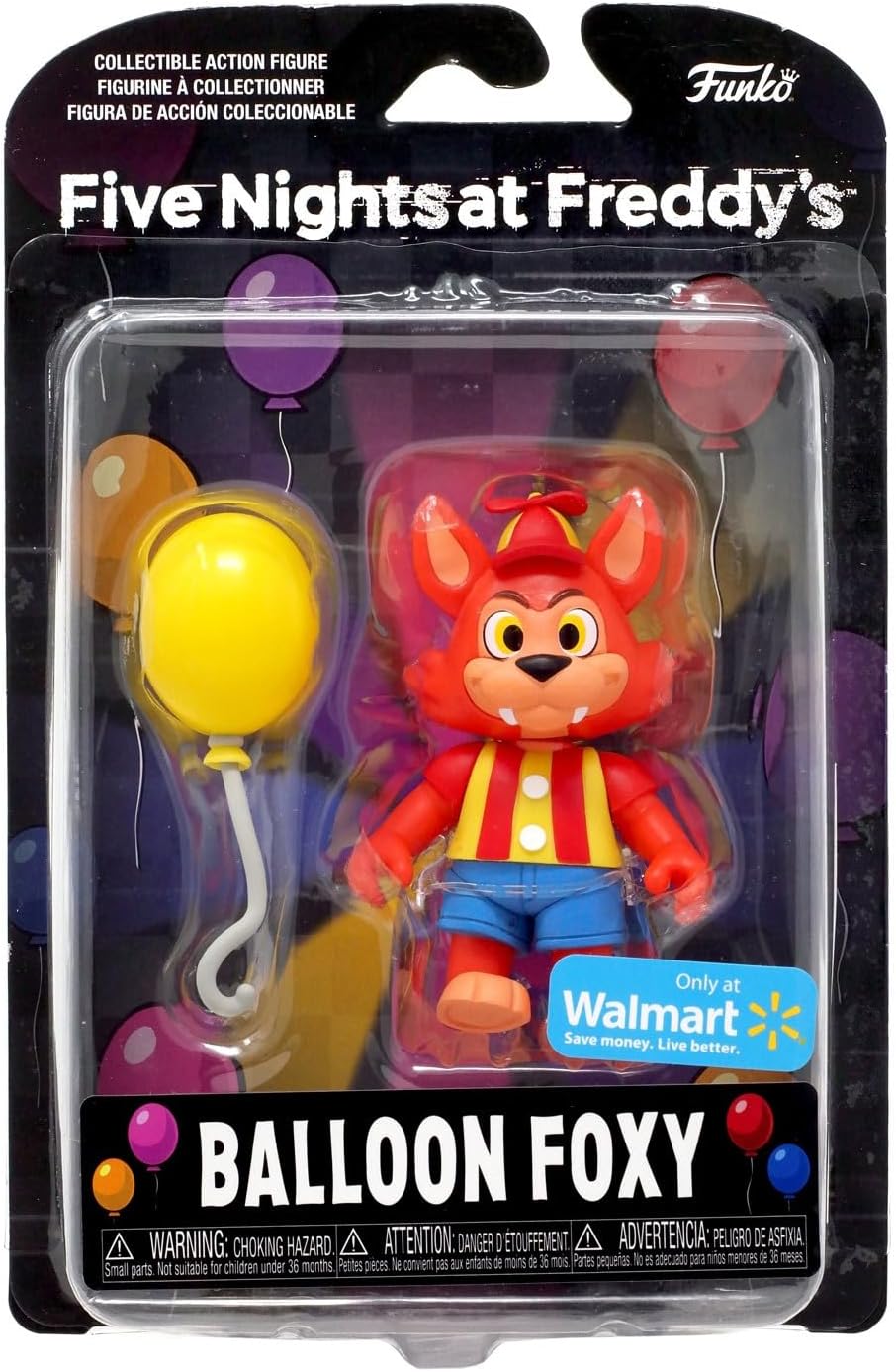 Funko Figura de acción: Five Nights at Freddy’s (FNAF) SB – Balloon Foxy – Juguete coleccionable – Idea de regalo – Producto oficial – para niños, Funko Figura de acción: Five Nights at Freddy’s (FNAF) SB – Balloon Foxy – Juguete coleccionable – Idea de regalo – Producto oficial – para niños,