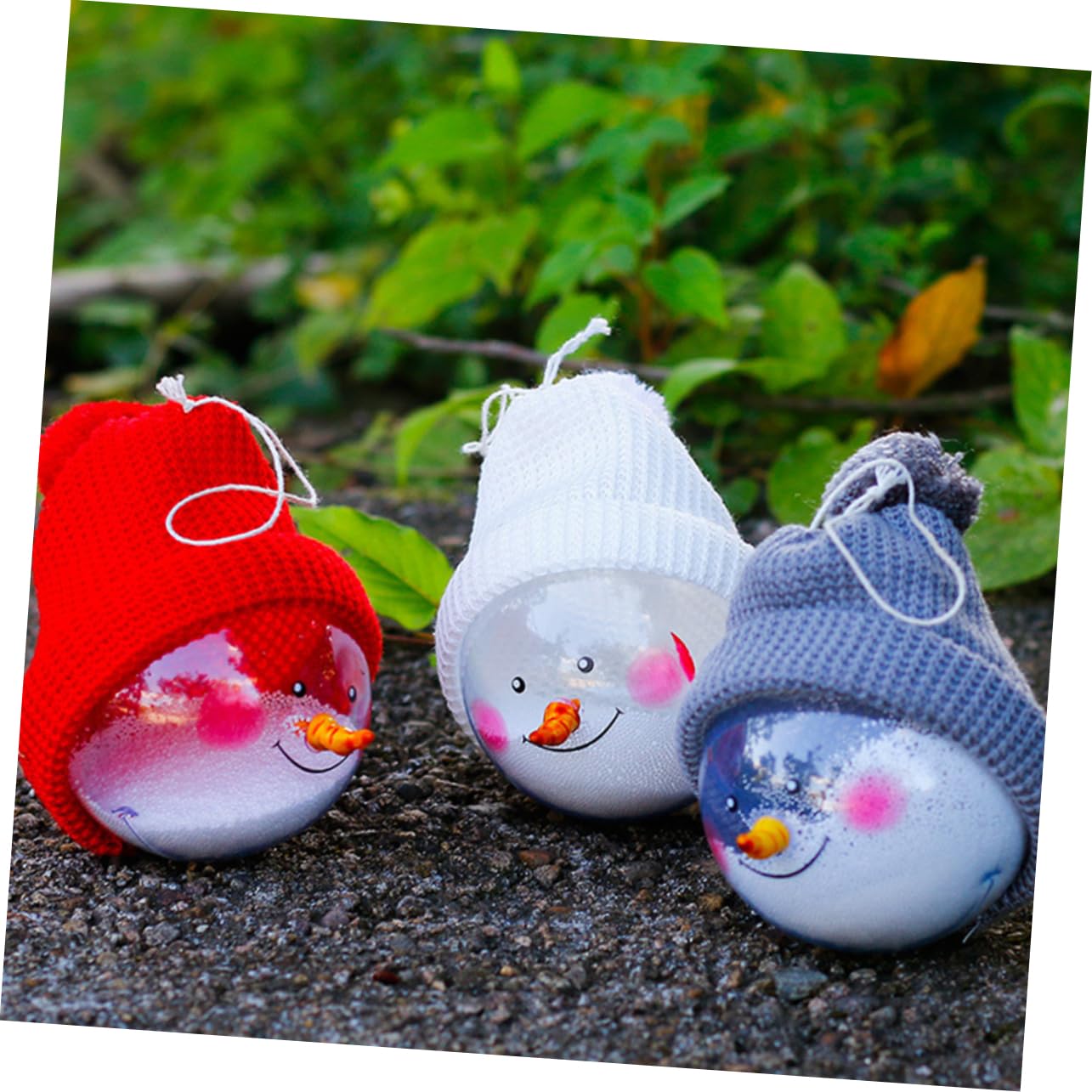 OUNONA 12stücke Weihnachtsbaumkugeln Mit Schneemann-Design Bunte Hängende Christbaumornamente Für Festliche Dekorationen Für Weihnachten Hochzeiten Und Partys