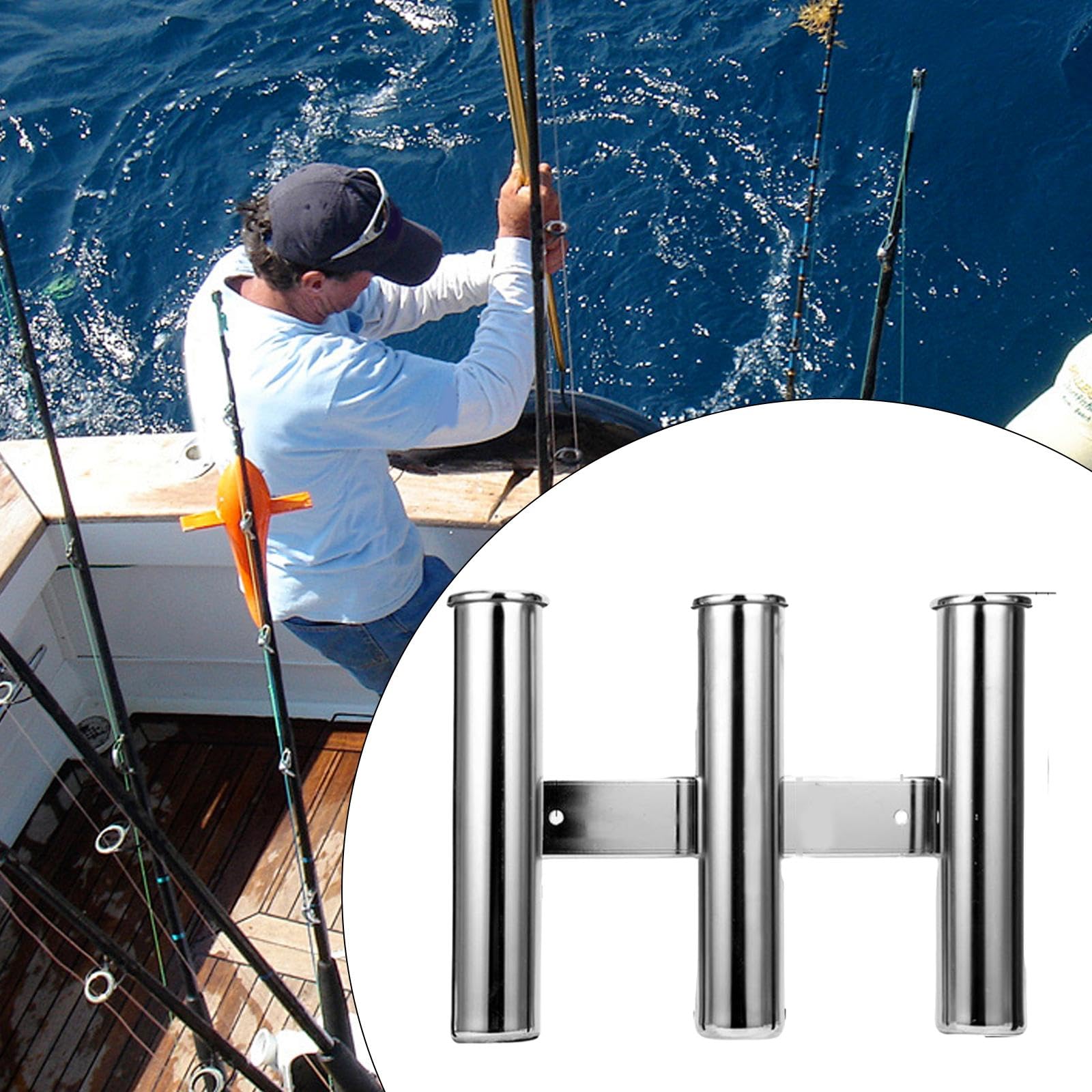 Angelrutenhalter Ständer, Zubehör, Angelgerät, Werkzeug, Stangenauflage, Angelrutenständer für Schiff, Geschenk, LKW, Kajak, Yacht