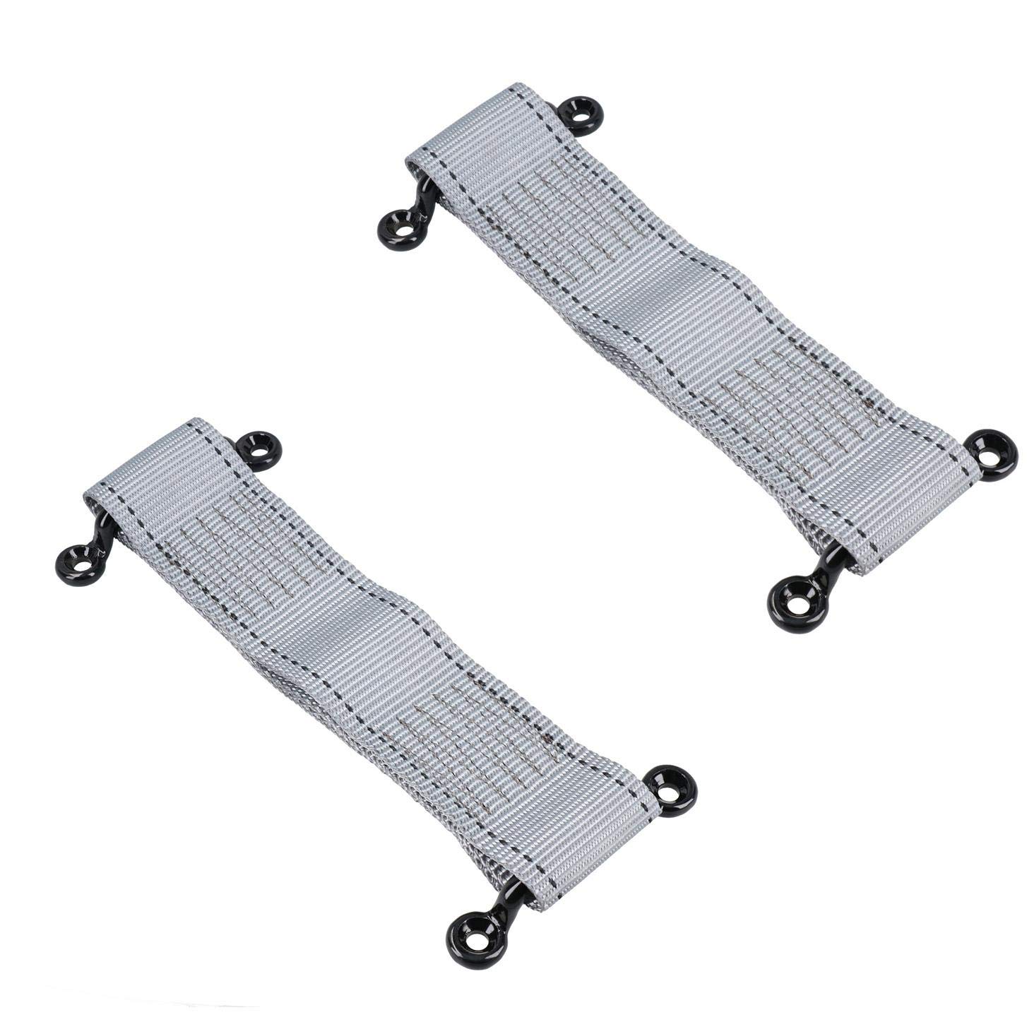 AB Tools - Cinghie In Nylon Per Fissaggio Porte (2 Pezzi) - Ideali Per Camper, Rimorchi E Auto, Con Staffe In Acciaio - 2