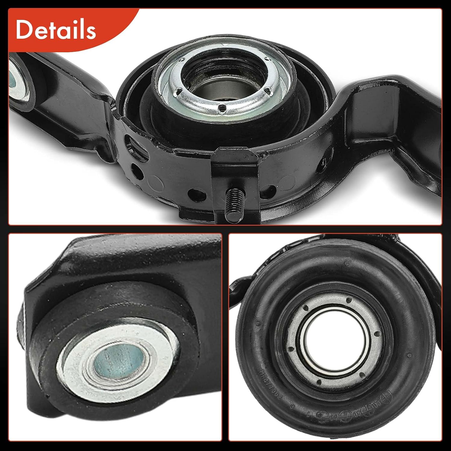 A-Premium Drive Shaft Center Support Bearing Compatible with Mitsubishi Outlander 2003 2004 2005 2006, AWD, Driveshaft Carrier Bearing