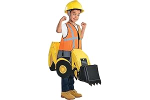Party City Child's Construction Digger Ride-On Halloween Costume, Small, Includes Tractor Rider Suit