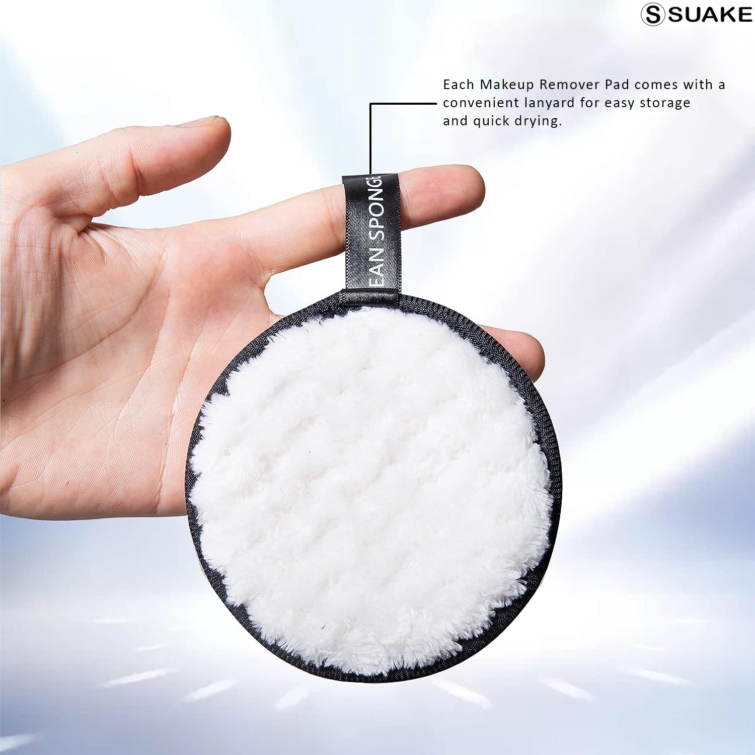 SUAKE Reusable Makeup Remover Pads – Soft & Washable Cotton Pads for Face & Eye Makeup Removal – Eco-Friendly, Gentle on Oily, Dry & Sensitive Skin (Multicolor Pack of 1) - Image 6 thumbnail