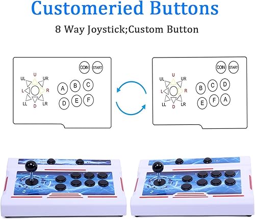 Miniatura 3 de GWALSNTH 32000 en 1 consola inalámbrica de juegos de arcada de Pandora Box Bluetooth, pantalla 1280X720, juegos 3D, buscarguardarocultarpausar