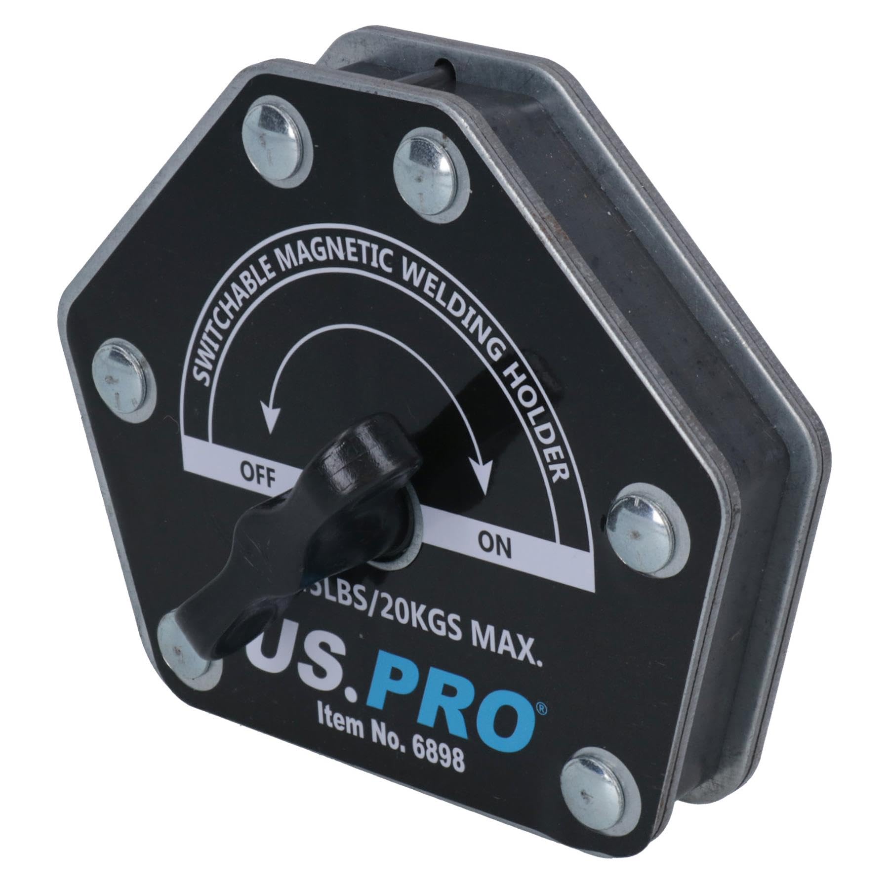 AB Tools 20 kg przełączany magnetyczny uchwyt spawalniczy z magnesem wł./wył. 6 kątów 4 szt