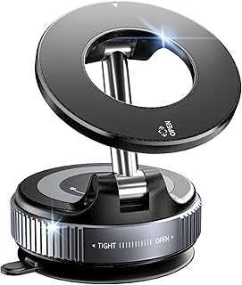 CloudValley Magnetic Car Phone Mount, [Compatible with MagSafe] 360° Adjustable Foldable Holder for Dashboard, 80LBS Sucti... Price In India