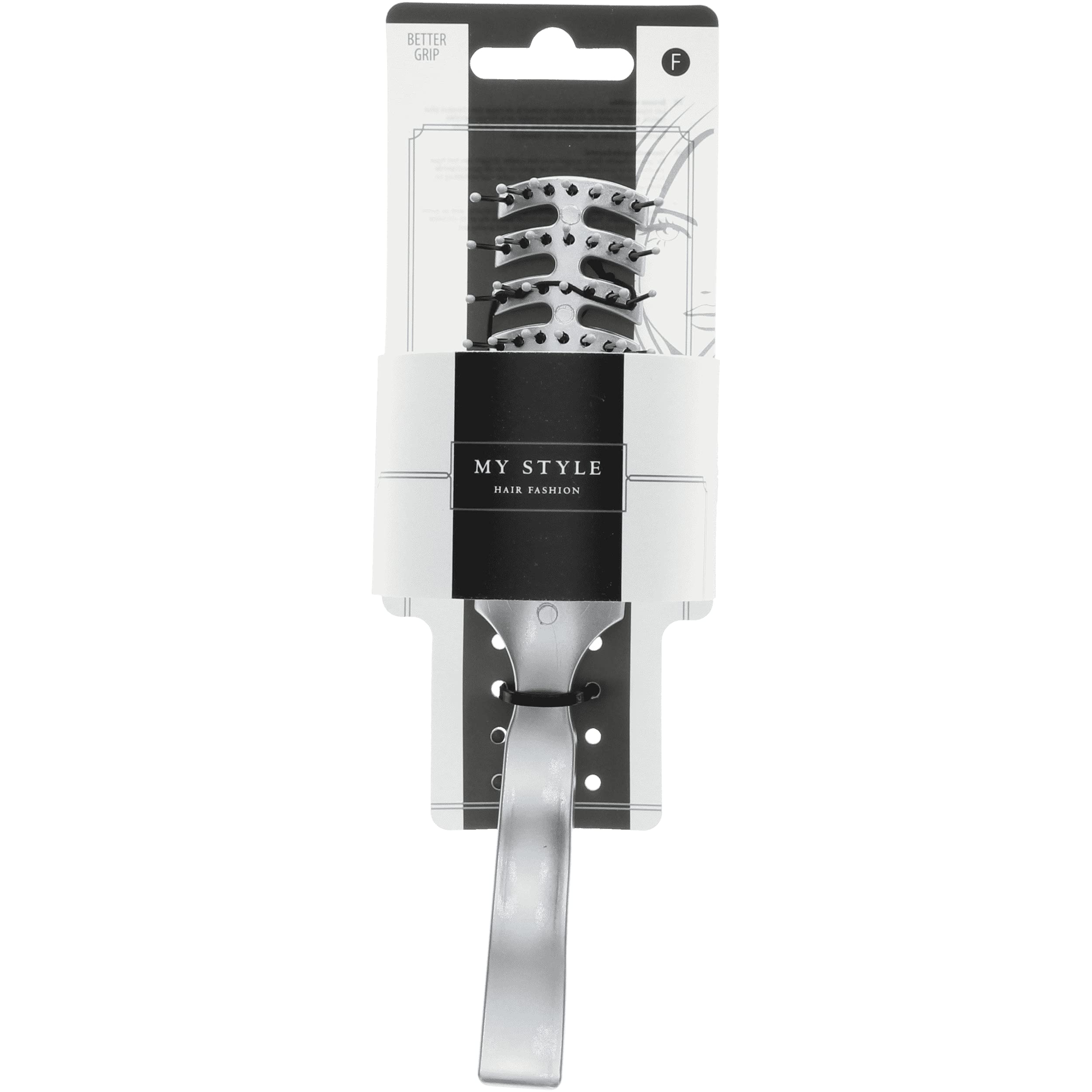 MyStyle Vent Style Hair Brush in Silver Colour