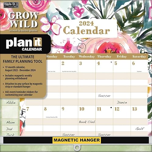 WSBL Calendario Grow Wild 2024 Plan-It™ (24997009180)