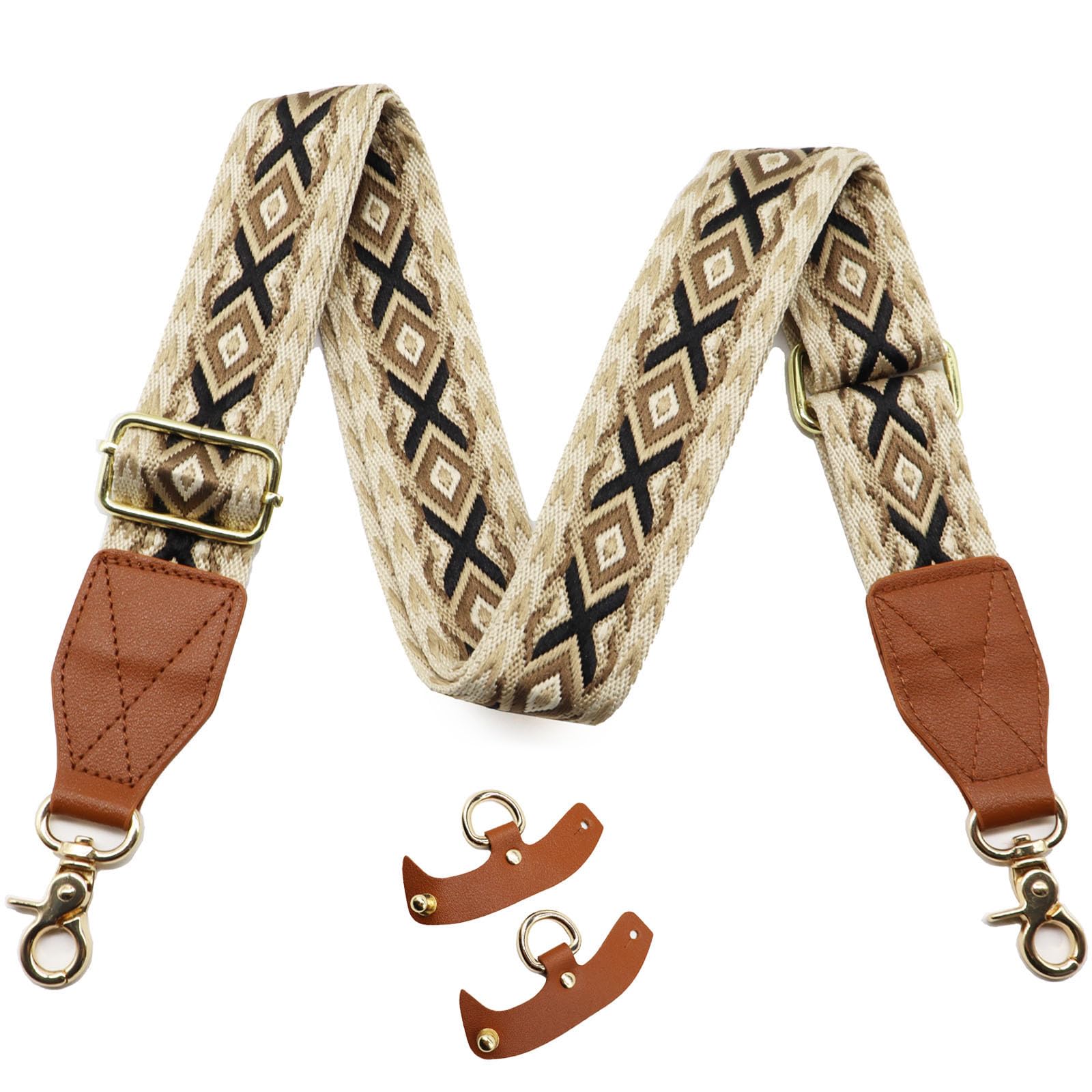 LEMEDE Purse Strap Replacement Crossbody 1.5" Wide Shoulder Strap Adjustable Straps Handbag Strap Replacement Belts
