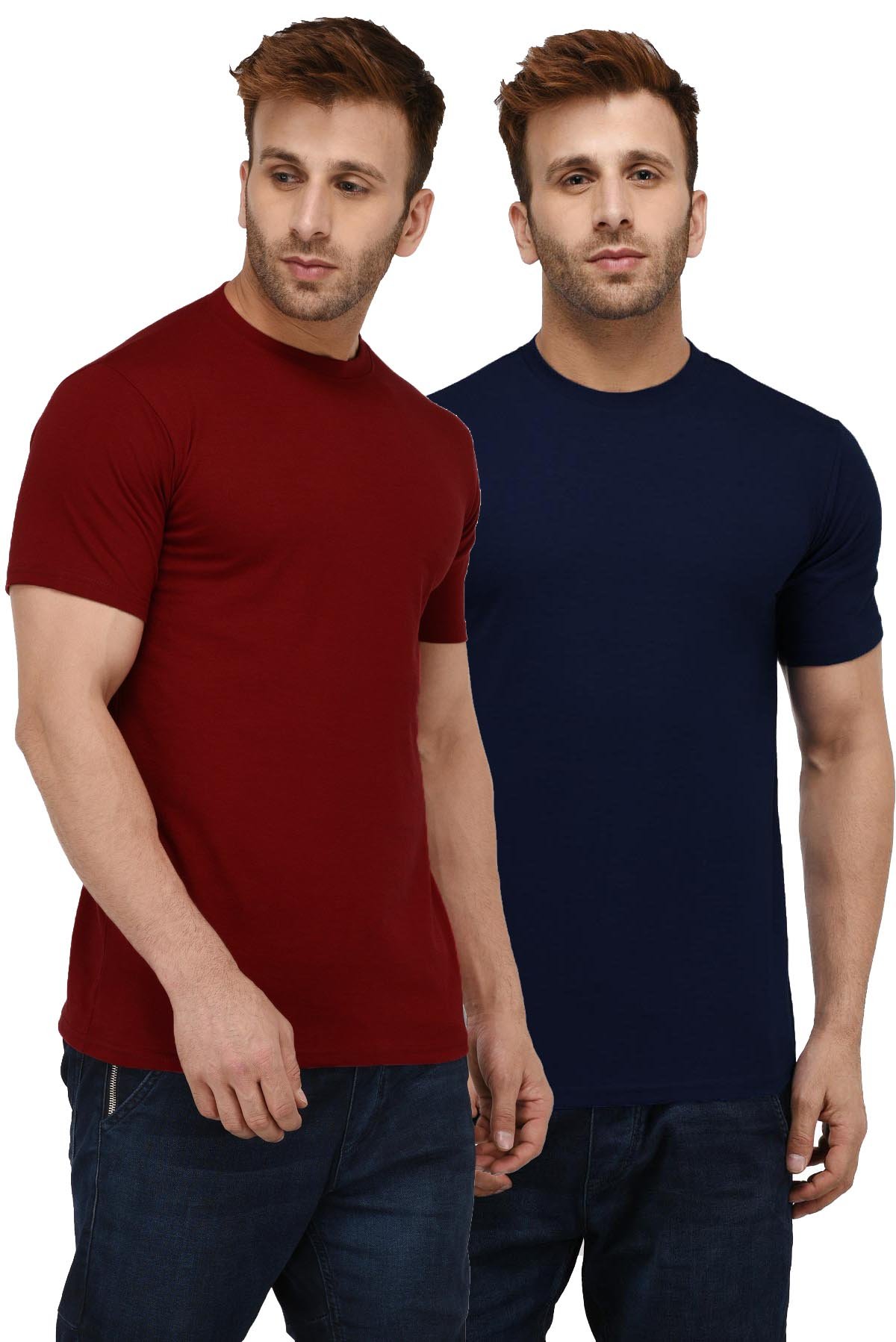 London Hills Solid Cotton Blend Half Sleeve Regular Men Round Neck Tshirts | T Shirt For Man | Tshirt | Shirts Men | Tshirt For Man | T-shirt | T-shirts | Stylish | Gym Wear For Workout | MultiColored