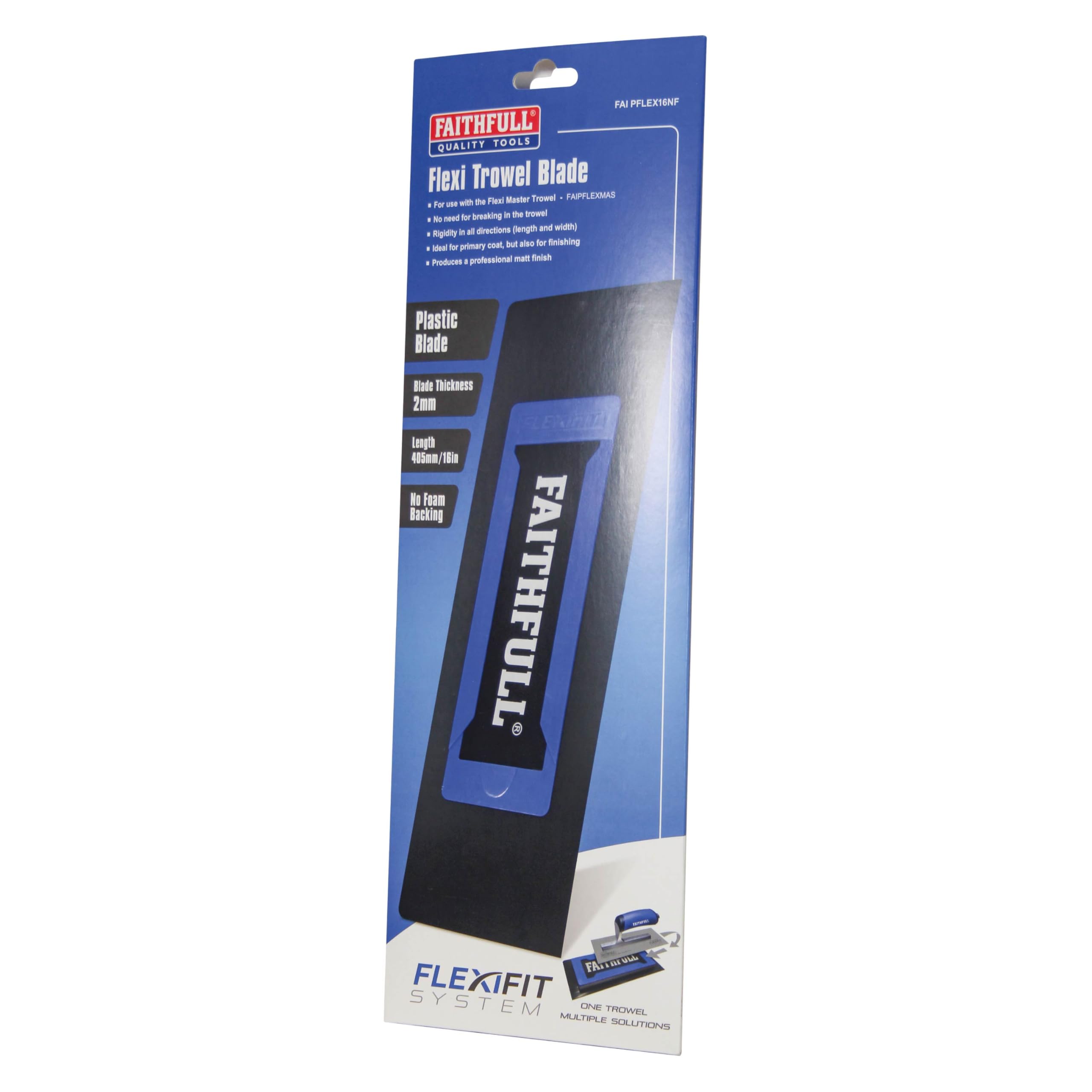 Faithfull Flexifit Flexi - Lama intercambiabile in plastica, senza schiuma, 405 mm