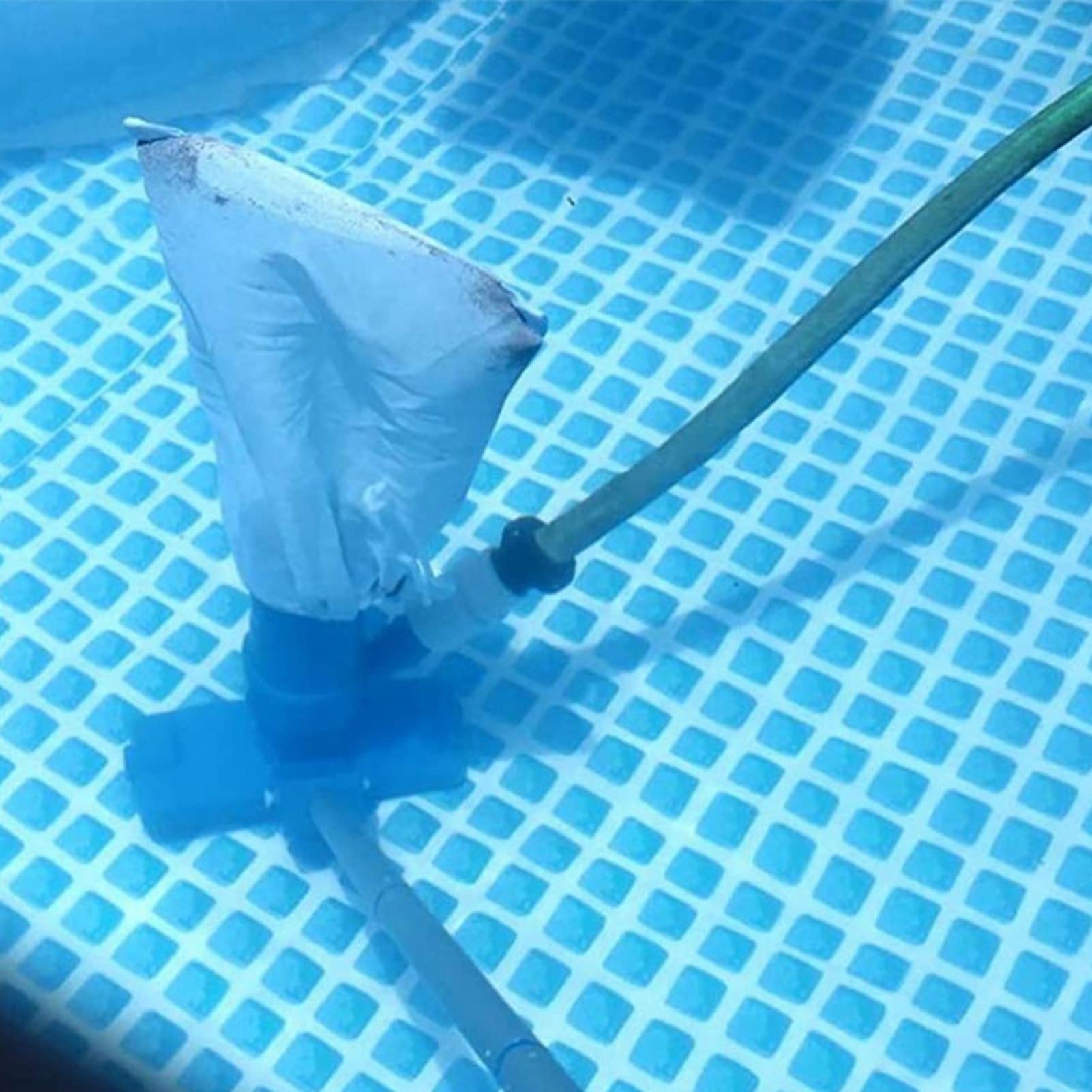 Kit Cabezal De Vacío Para Piscina De 13 Pulgadas (33 Cm) – Limpiador Ligero Con Válvula De Alivio, Compatible Con Tubos De 1,25 Y 1,5 Pulgadas