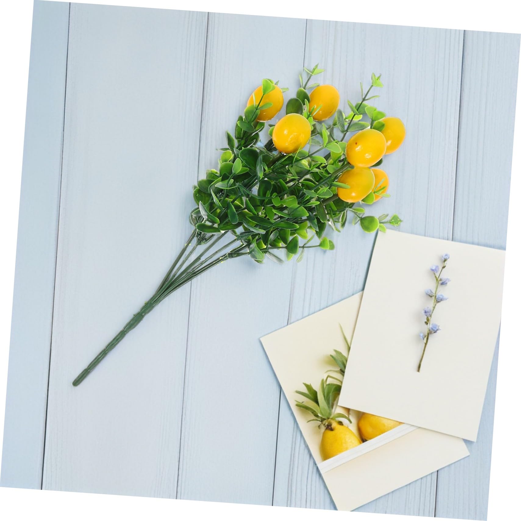 STOBAZA 8 Pezzi Eucalipto con Bouquet Artificiale Verde Realistico Decorativi Manutenzione per Fotografia
