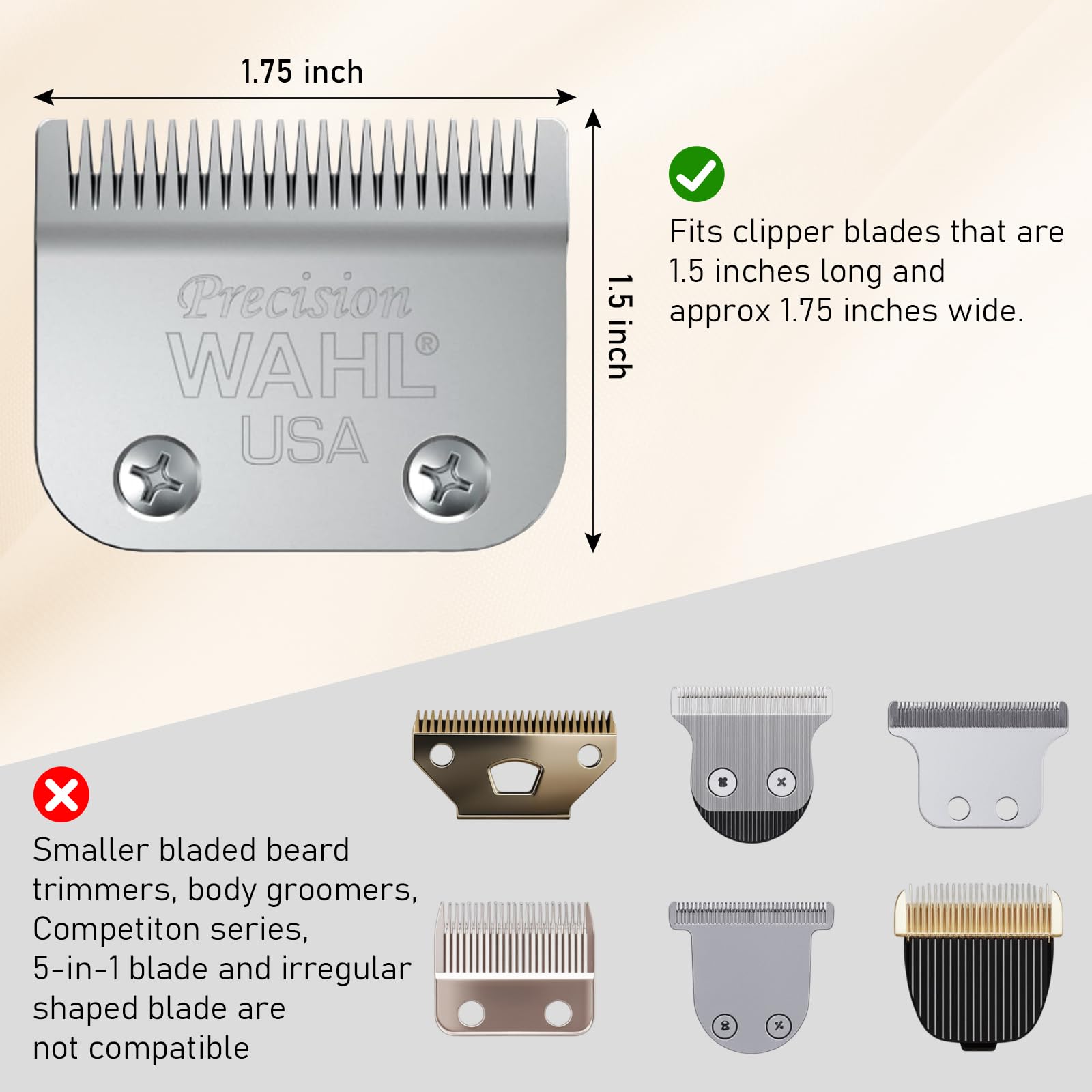Clipper Guards 3,2 cm, 3,8 cm, 4,4 cm, 5,1 cm, 5,7 cm und 6,3 cm, kompatibel mit den meisten Haarschneidemaschinen, extra lange professionelle Haarschneidekämme, Führungen 10, 12, 14, 16, 18, 20