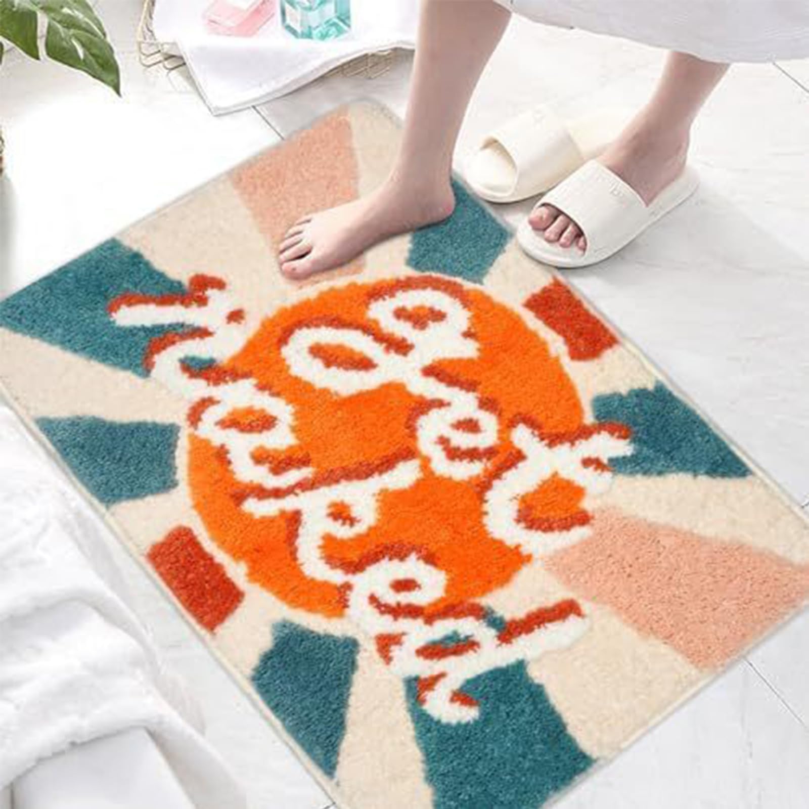 Tapis de bain Get Naked antidérapant et lavable pour une salle de bain moderne