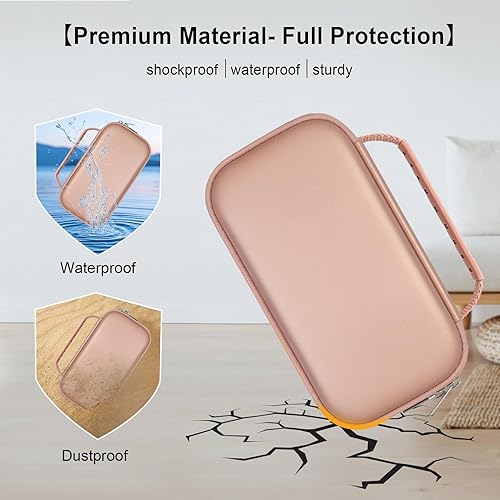 Vista 32 de Elonbo Funda de transporte para calculadora gráfica de color Texas Instruments TI-Nspire CX II CAS/CX II/CX/CX CAS, bolsillo con cremallera Negro