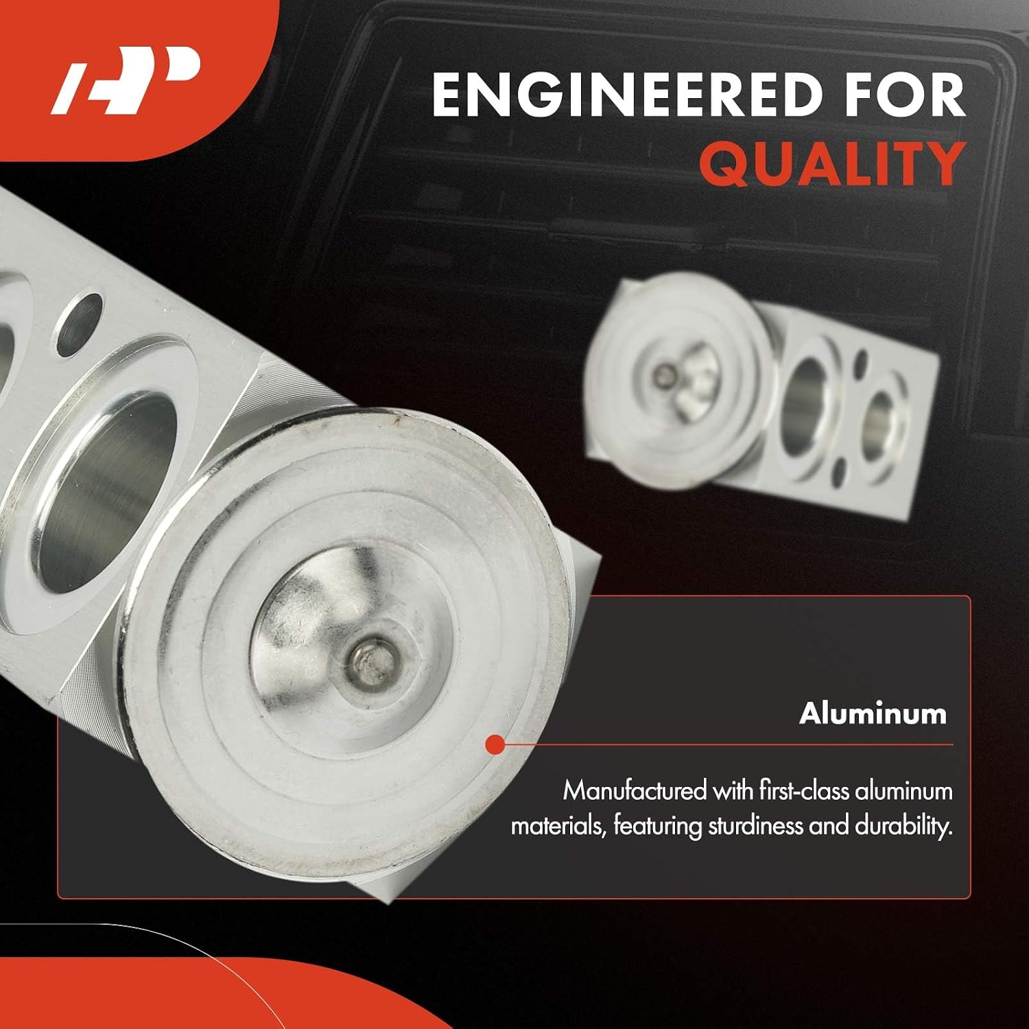 A-Premium AC Expansion Valve Compatible with Peterbilt 567 2015-2016, 579 2013-2016, 587 2014-2015 & Kenworth T680 2013-2016, with Block Expansion Valve, with Sleeper Unit