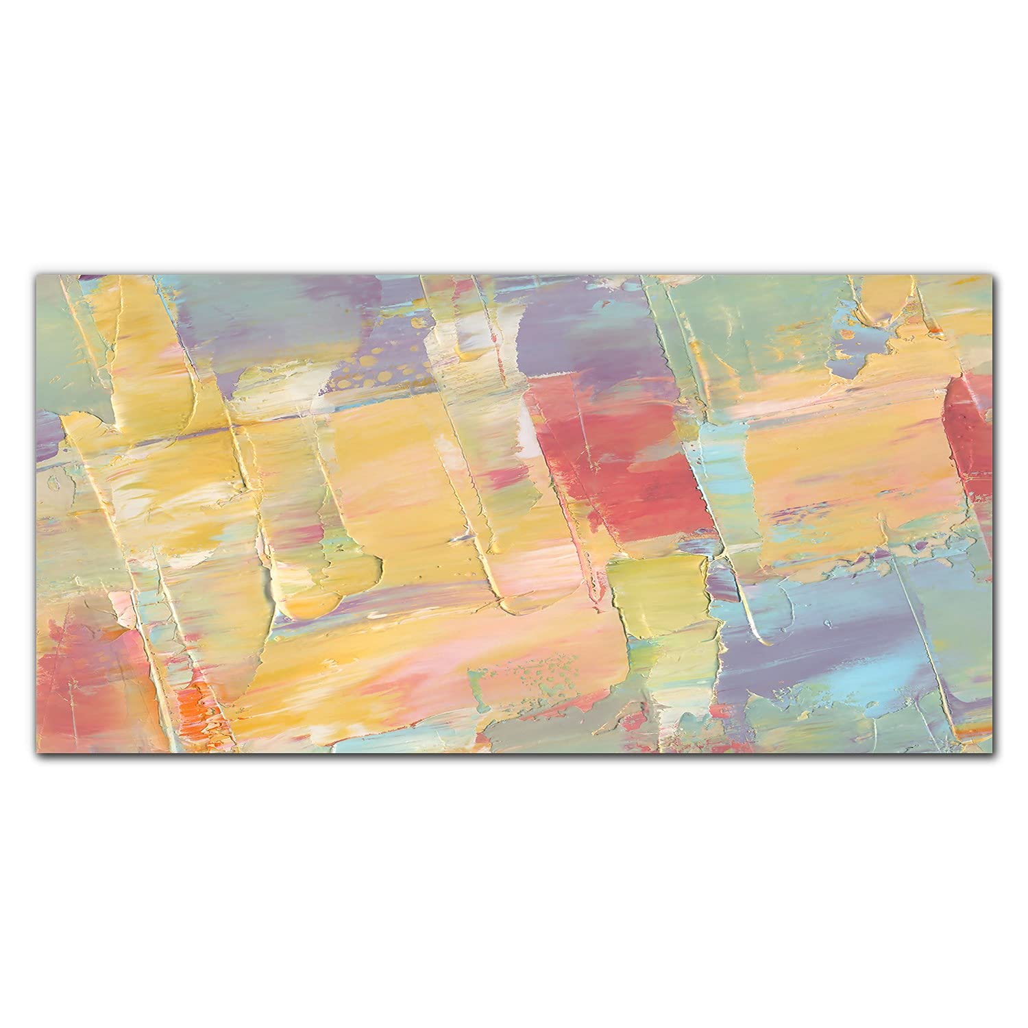 Décoration de cuisine pastel panneau mural adhésif 100x50cm pour une atmosphère sereine