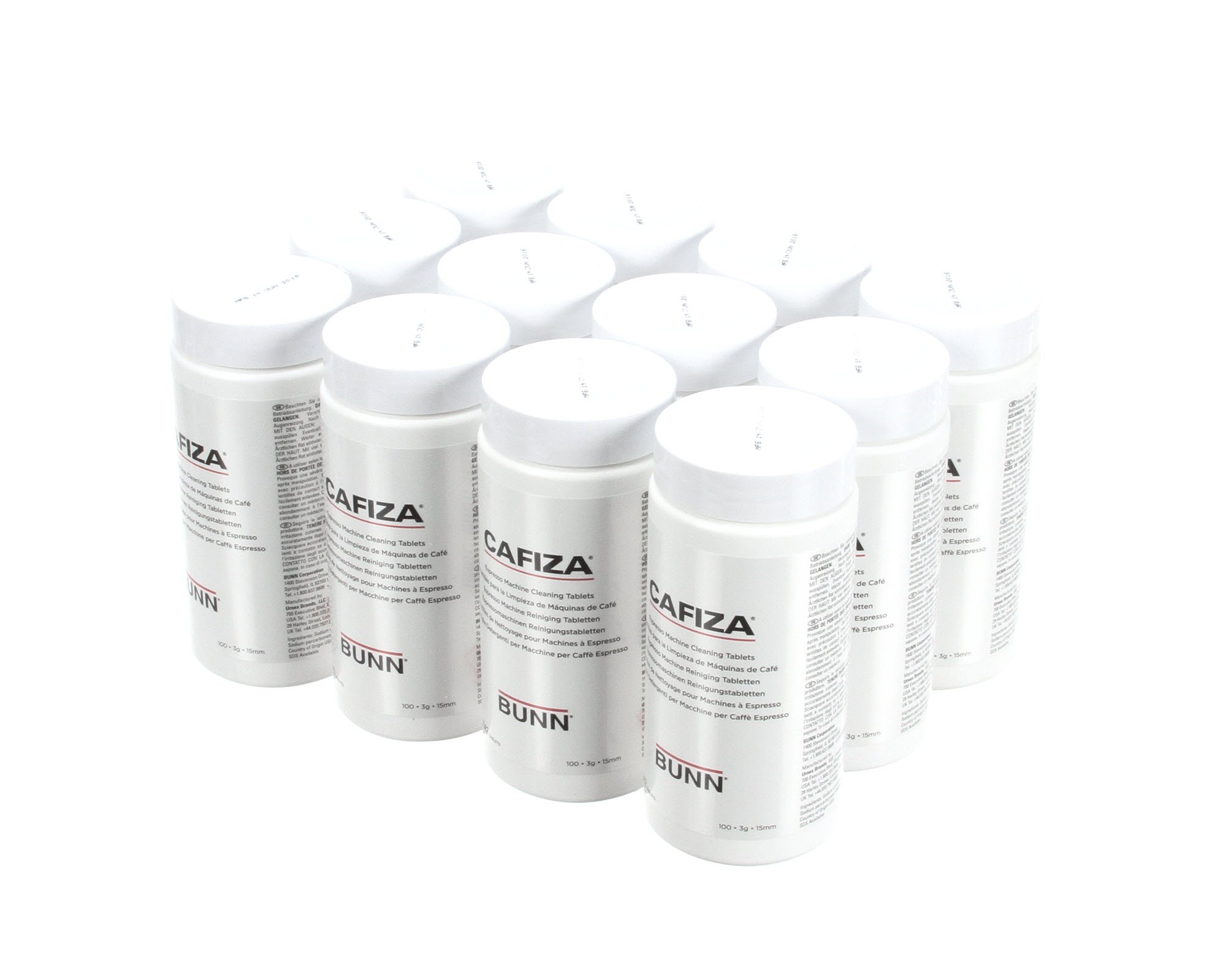 BUNN36000.1188 Clean Tablets Cafiza, 12-100 Tablet Jars