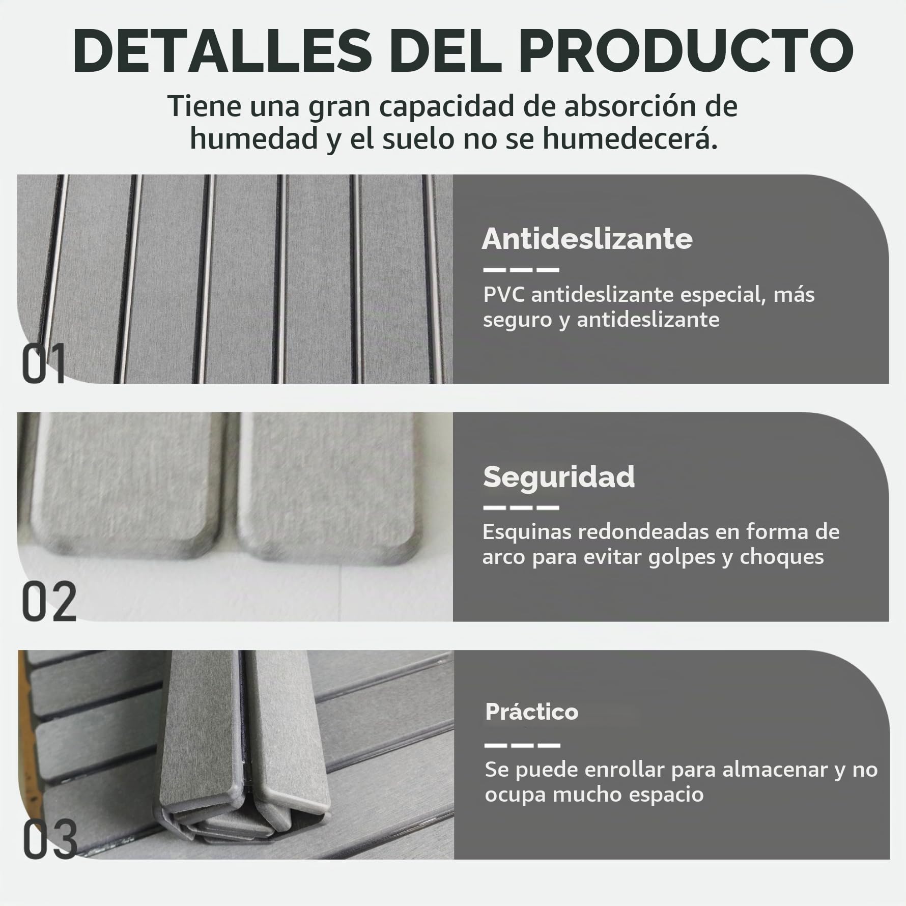 Alfombra de baño de Piedra de diatomita, Alfombra Piedra Diatomita de Secado rápido de 16x12 Pulgadas, de baño no Deslizante Plegable para la Ducha de Cocina, Blanco #