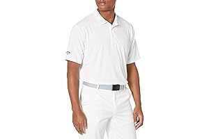 Men's Superior Opti-Dri Short Sleeve Golf Polo Shirt with 4-Way Stretch, UPF Sun Protection Fabric