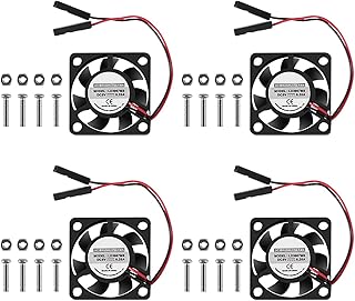 4PCS Raspberry Pi Fan,ALMOCN Raspberry Pi DC Brushless Cooling Fan 3.3V 5V Heatsink Cooler 30x30x7mm for Raspberry Pi 4, Pi 3 B+, Pi 3B, Pi 2, Pi B+