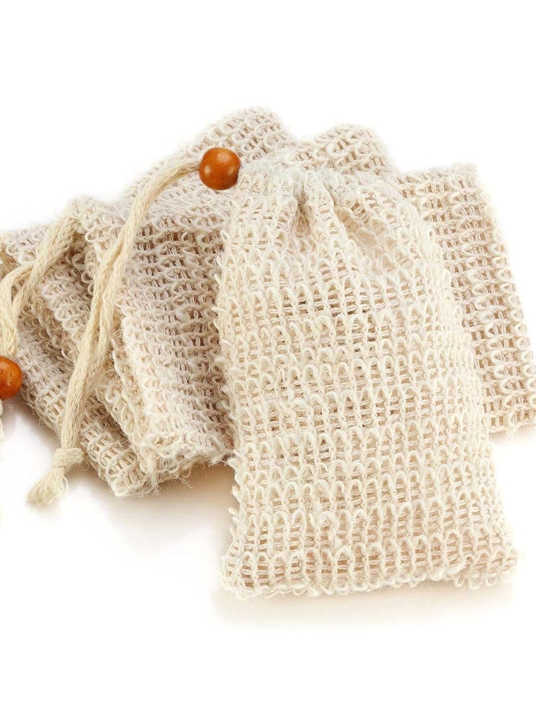 Natural Ramie Soap Saver Pouch Pack of 2 | Vegetable Fibre Soap Bag Scrubber | Gentle Skin Exfoliation for Men & Women | Sustainable Bathing Accessory-image-21