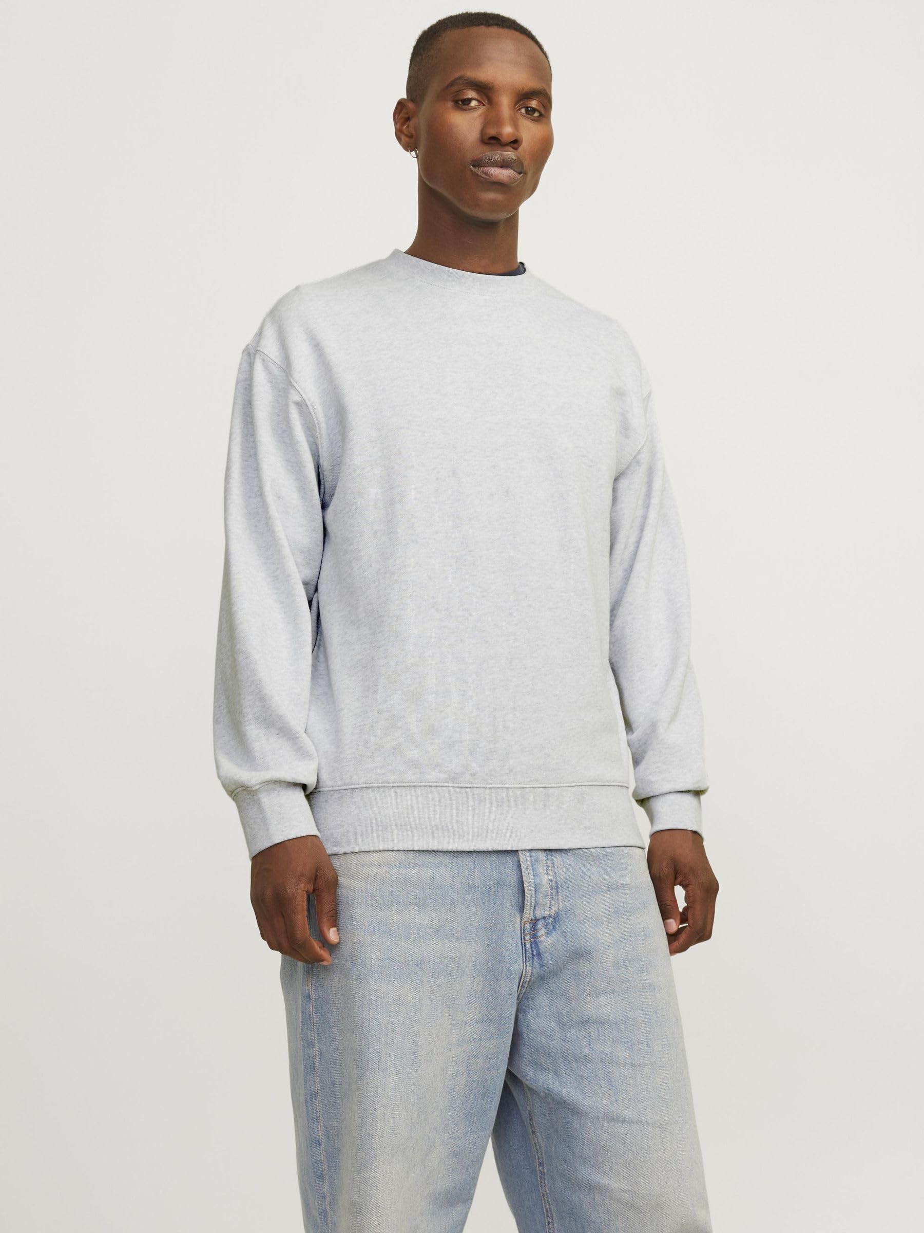 JACK & JONES Men's Jjebasic Sweat Crew Neck Noos Sweatshirt