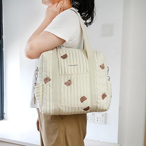 Miniatura 7 de GOBABYMART Large Diaper Bag Tote, Maternity Bag, Travel diaper tote, Multifunction baby bag, Baby Nappy Bags, Messenger bag