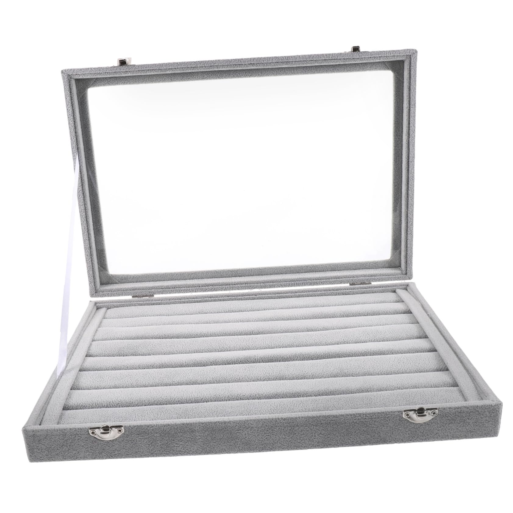 Caja De Almacenamiento De Anillos Transparente Bandejas Apilables Para Organizar Joyas Caja Tapa Para Exhibir Joyas Organizador Para Joyero