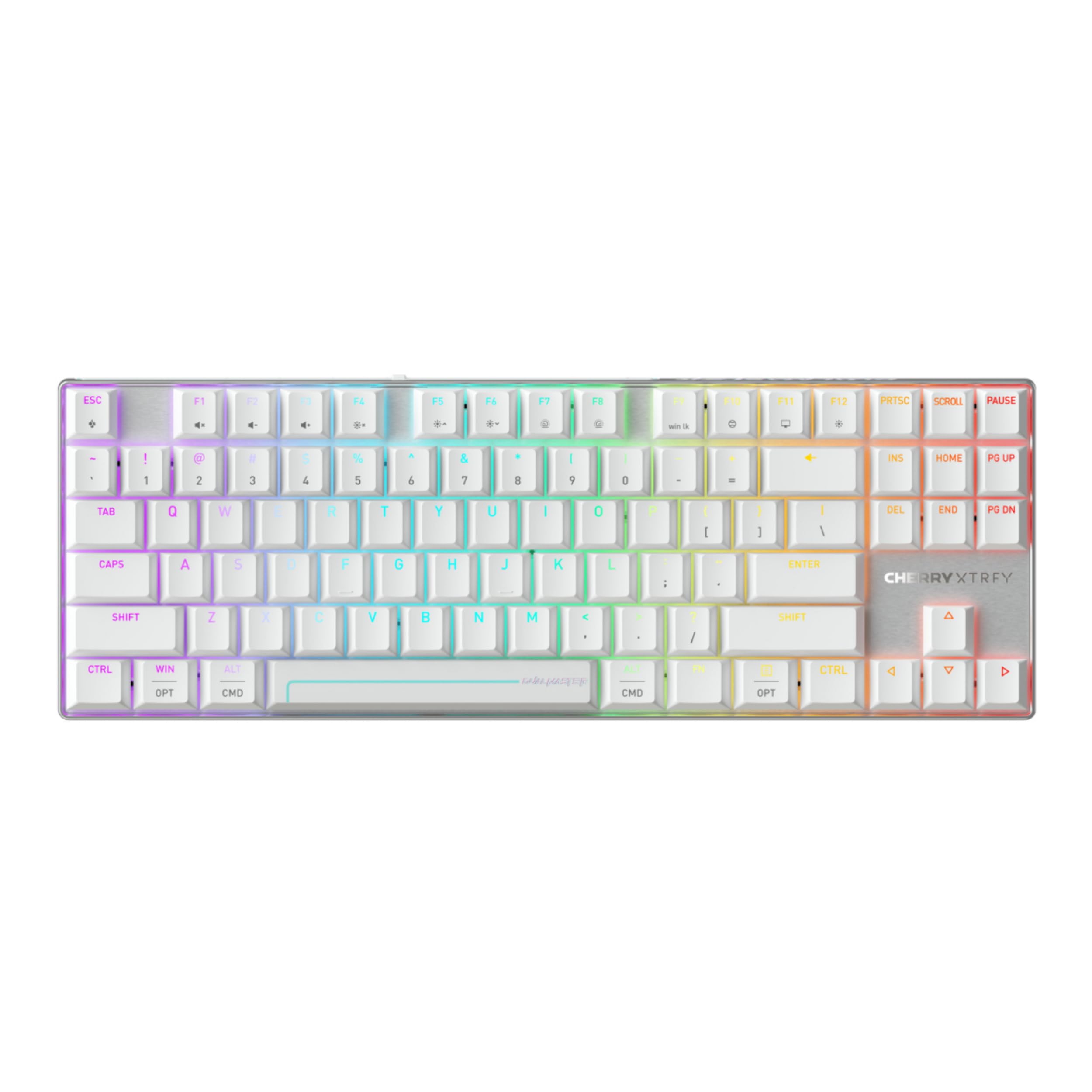 CHERRY Xtrfy MX 8.2 Pro TMR Wireless, Magnetic/Mechanical TKL Gaming Keyboard, US Format (QWERTY), Hot-Swappable CHERRY MK CRYSTAL Switches, White