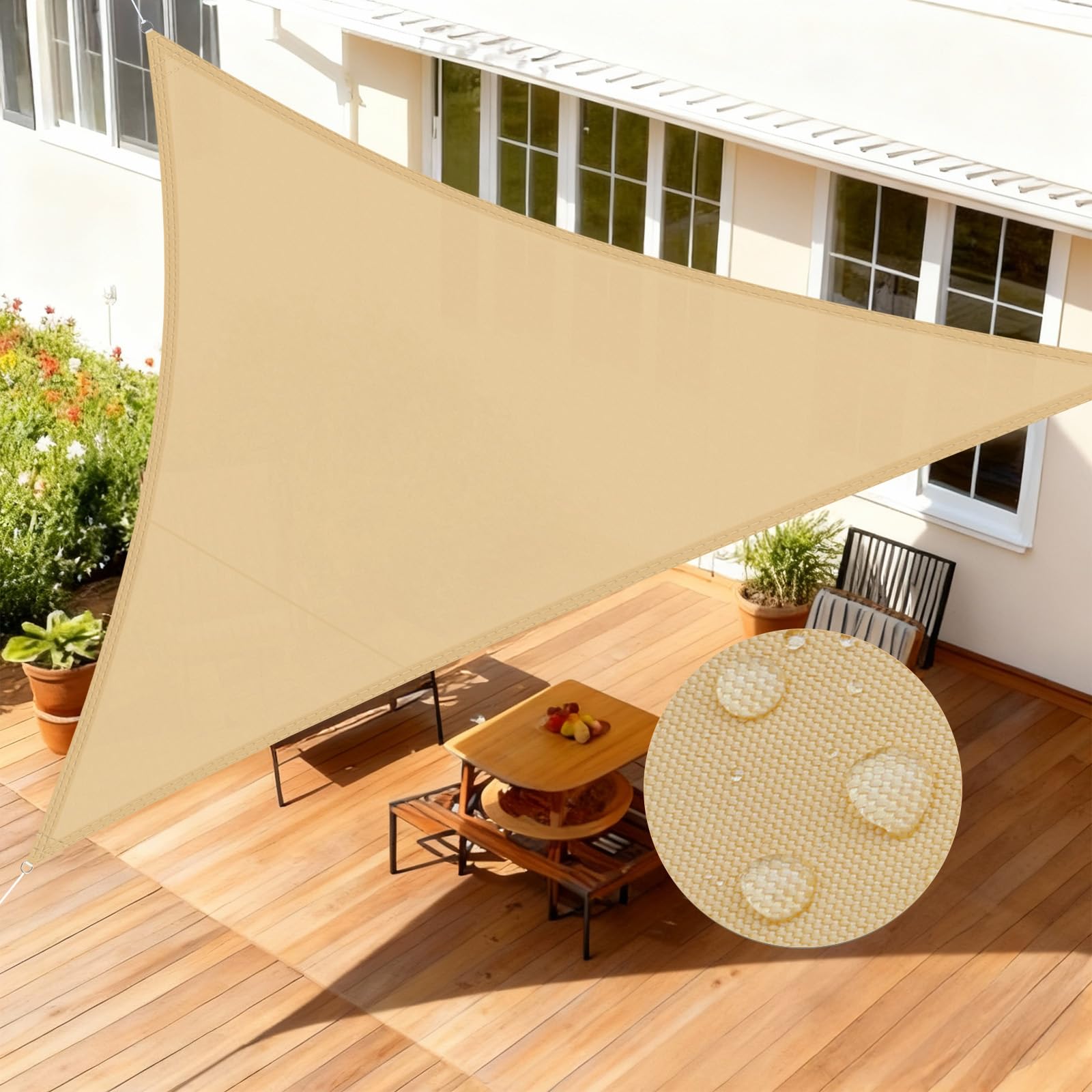 LOVE STORY Vela Ombreggiante 3x4m Rettangolare Impermeabile Tenda A Vela Antracite Tenda Da Sole Per Esterno,PES Poliéster Protezione UV Al 95% Per Esterno,Giardino,Terrazzo,Balcone,Patio