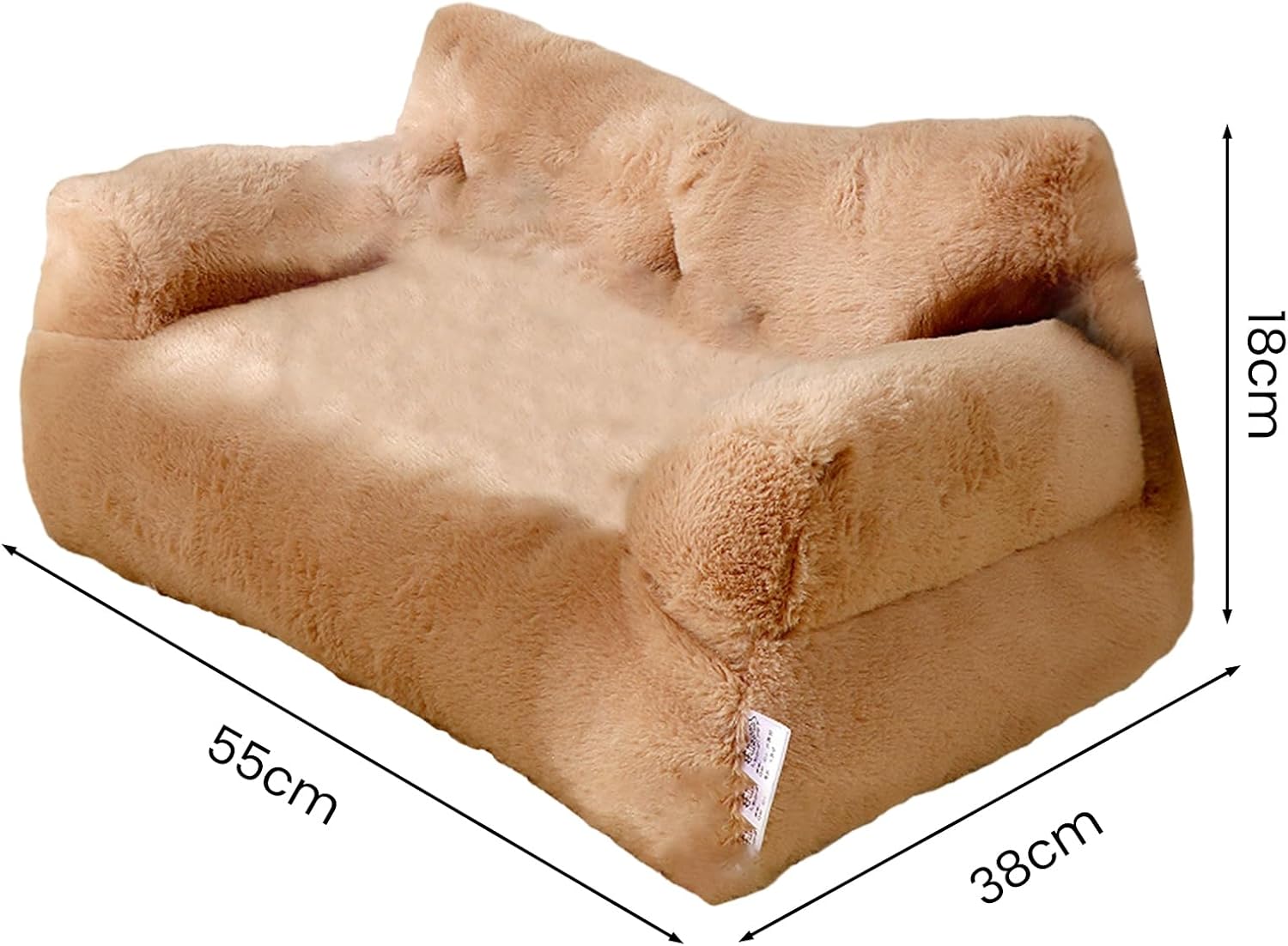 1 Set Pet Sofa Comfortable Pet Bed Removable Washable Dog Nest Non-Slip Cat Sleeping Cushion Pet Supplies Coffee