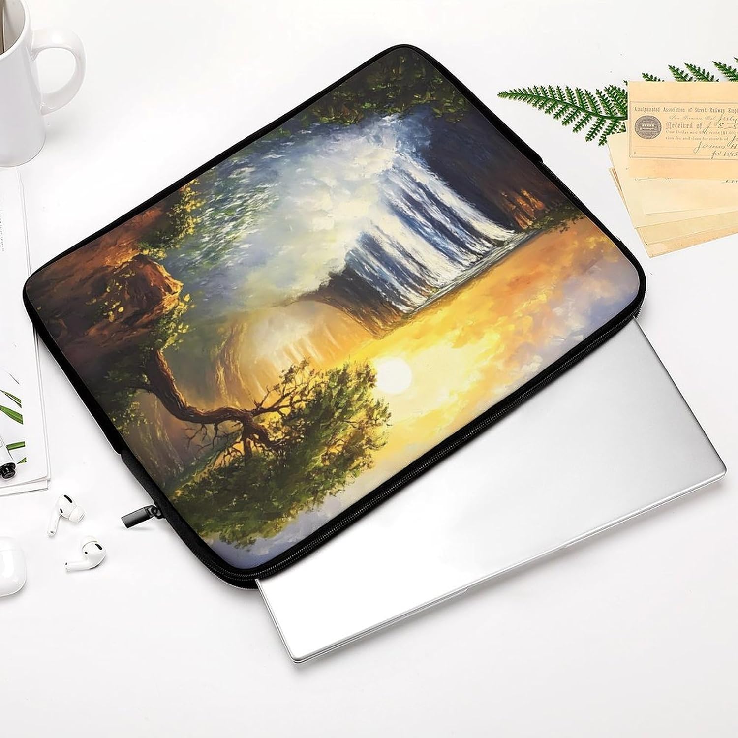 Sunrise at Victoria Falls Laptop Case Sleeve Computer Tablet Bag image 3