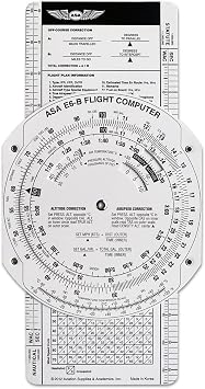 E6B Paper Flight Computer, Plastic Slide Graphic, Air Navigation, Students