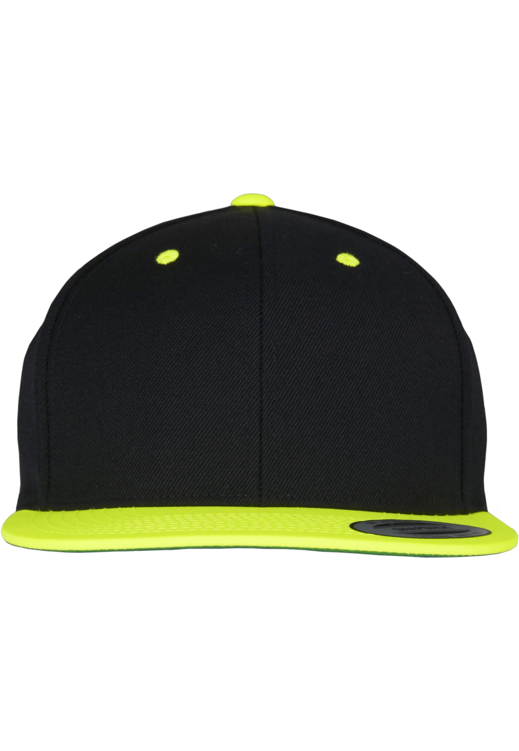 Flexfit Adult Hat Classic Snapback 2 Tone - black/neon yellow, one size
