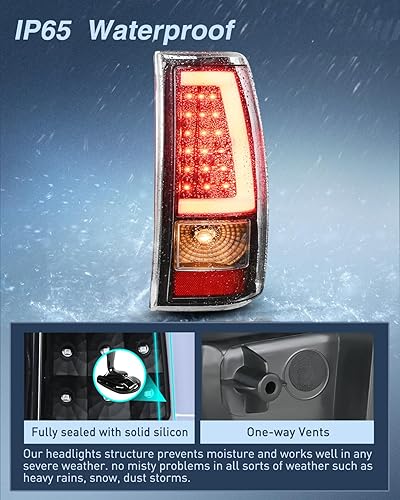 Vista 102 de Nilight Conjunto de luz trasera para Chevy Silverado 1500 1500HD 2500 2500 2500HD 3500 2007 Chevrolet Classic OE estilo pasajero lámpara trasera