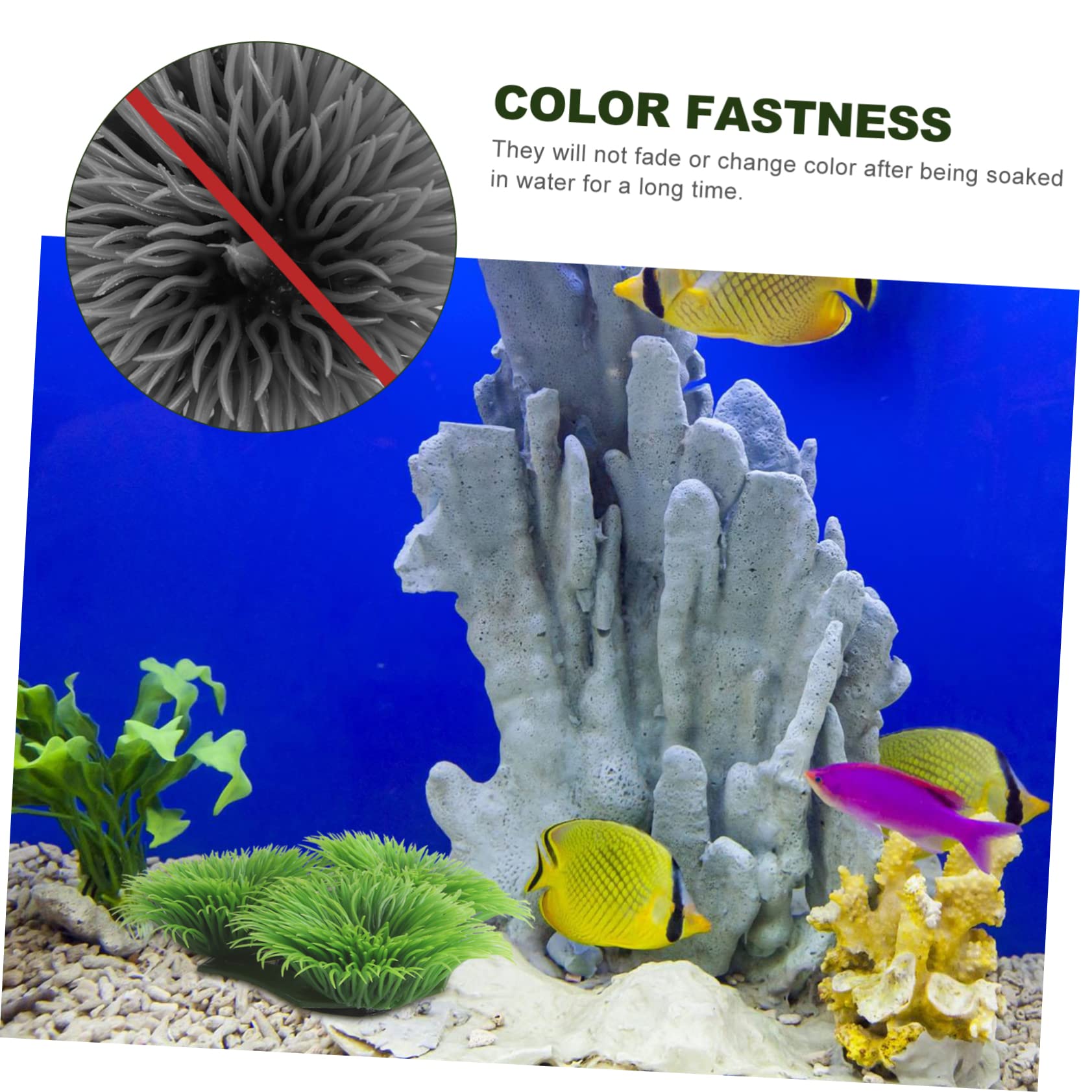 Toddmomy 4piezas Plantas Artificiales para Acuario De Simulación Lifelike para Decoración De Peceras y Nidos De Reproducción De Peces para Agua Dulce y Salada