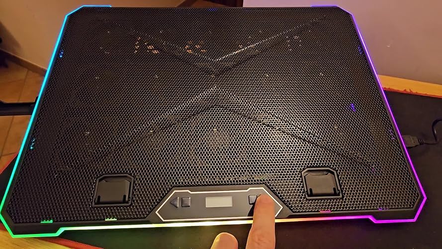 Base Di Raffreddamento Per Laptop KLIM V15 - Con 15 Ventole RGB, Supporto Regolabile | Per Notebook Fino A 17", 2 Porte USB - Foto 10