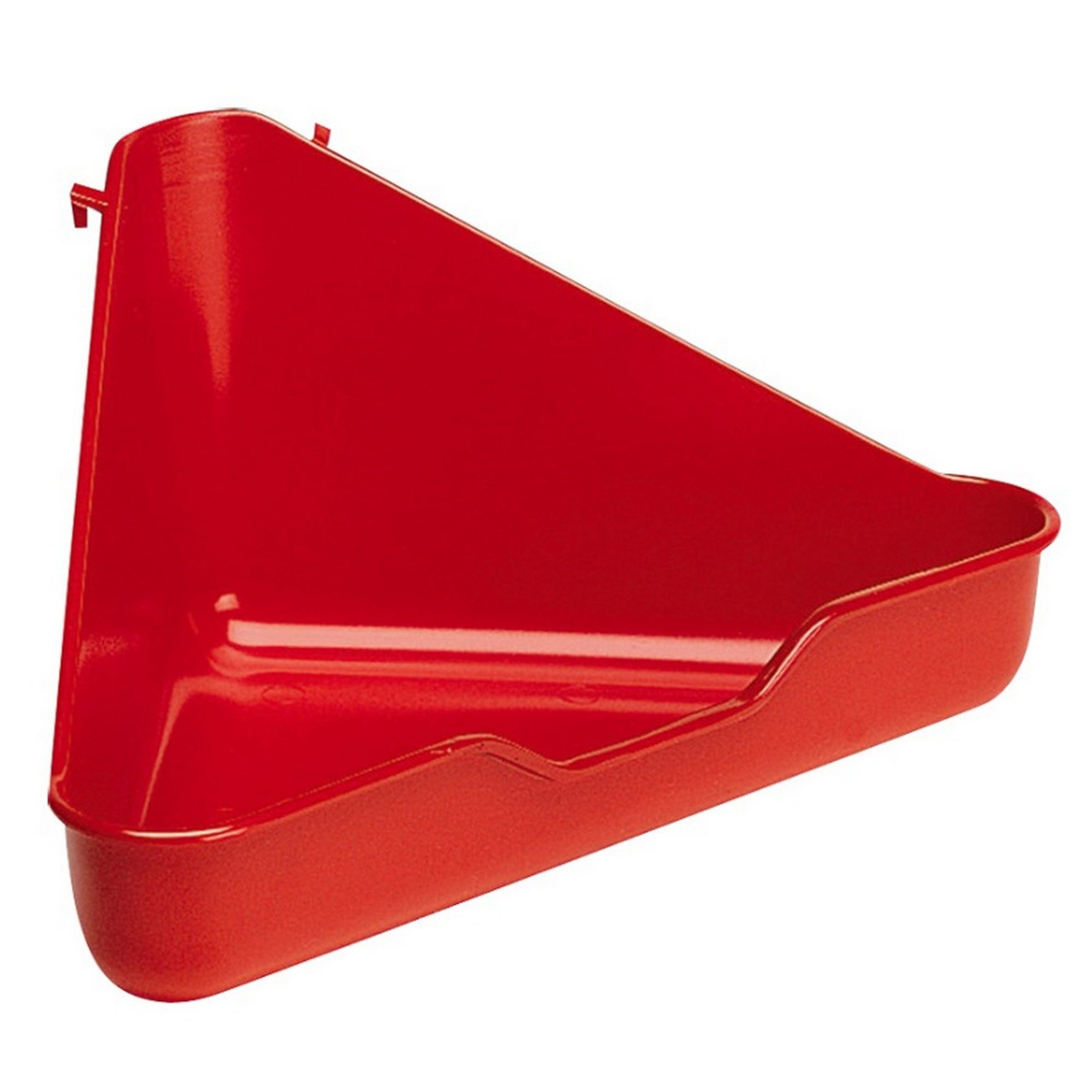 Ferplast Pet Products L370 Corner Toilet For Small Animals Mixed Colours 27X27X17Cm, clear