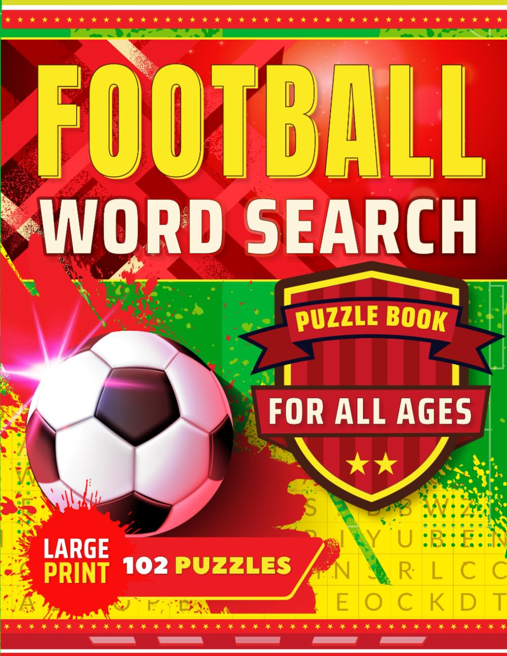 Football Word Search: Puzzle book for all ages. 102 Large print Fun Puzzles