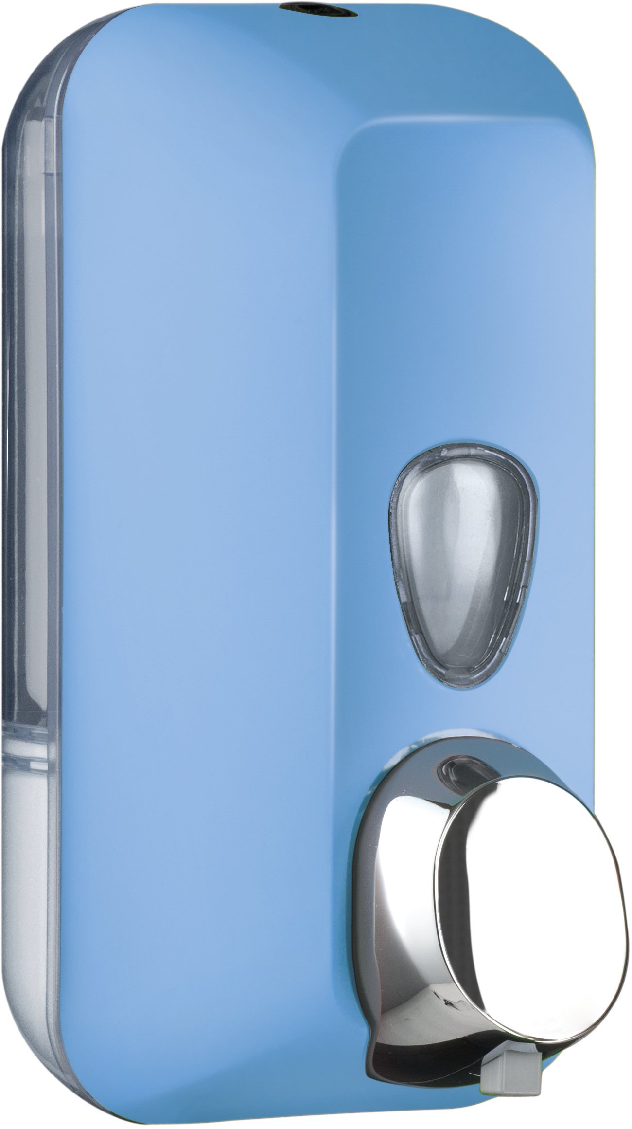 Dispenser Dosatore Distributore a Muro per Sapone foam in Schiuma a Cartuccia COLORATO SOFT TOUCH (AZZURRO)