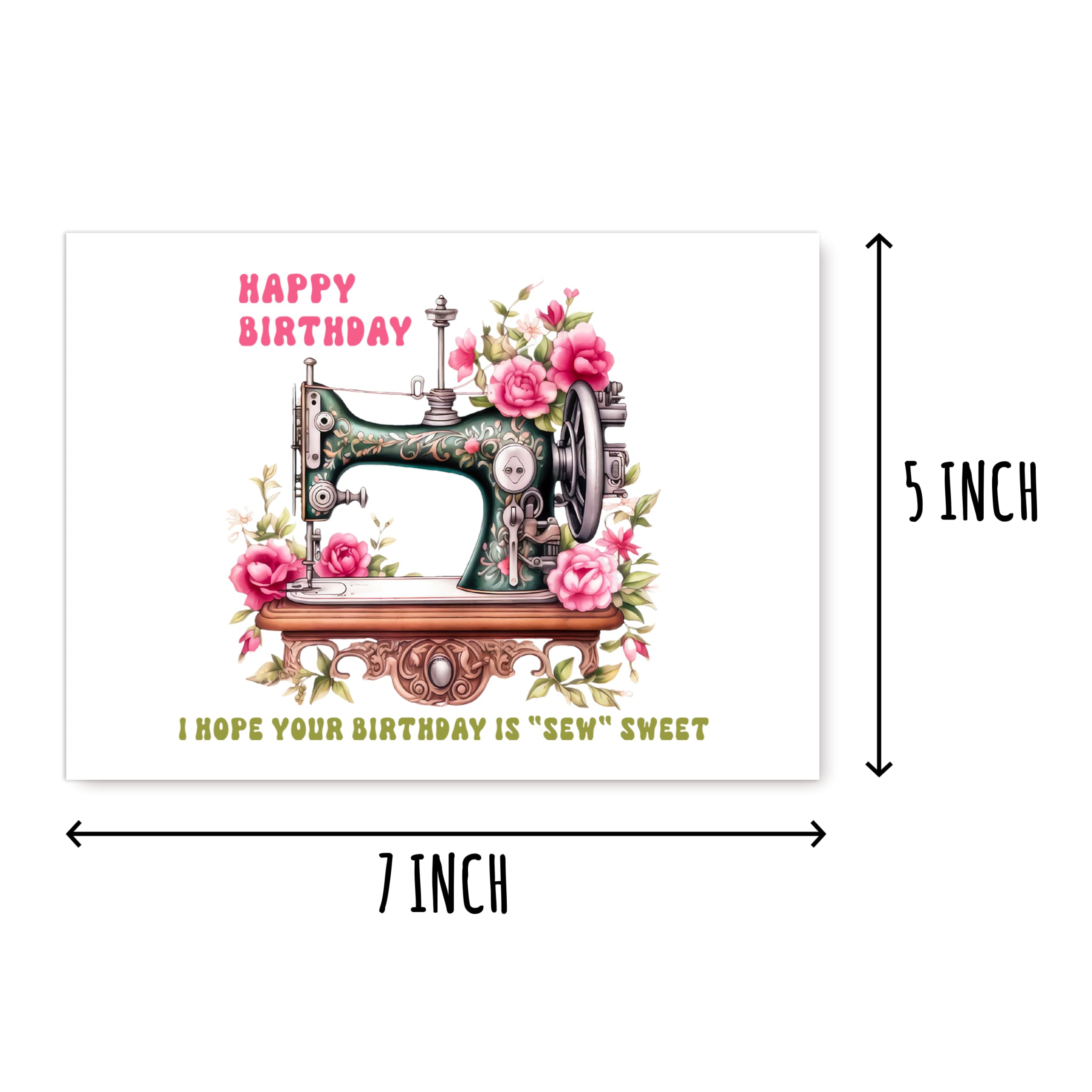 Amazon | NTGifts I Hope Your Birthday Is Sew Sweet カード - ソー 