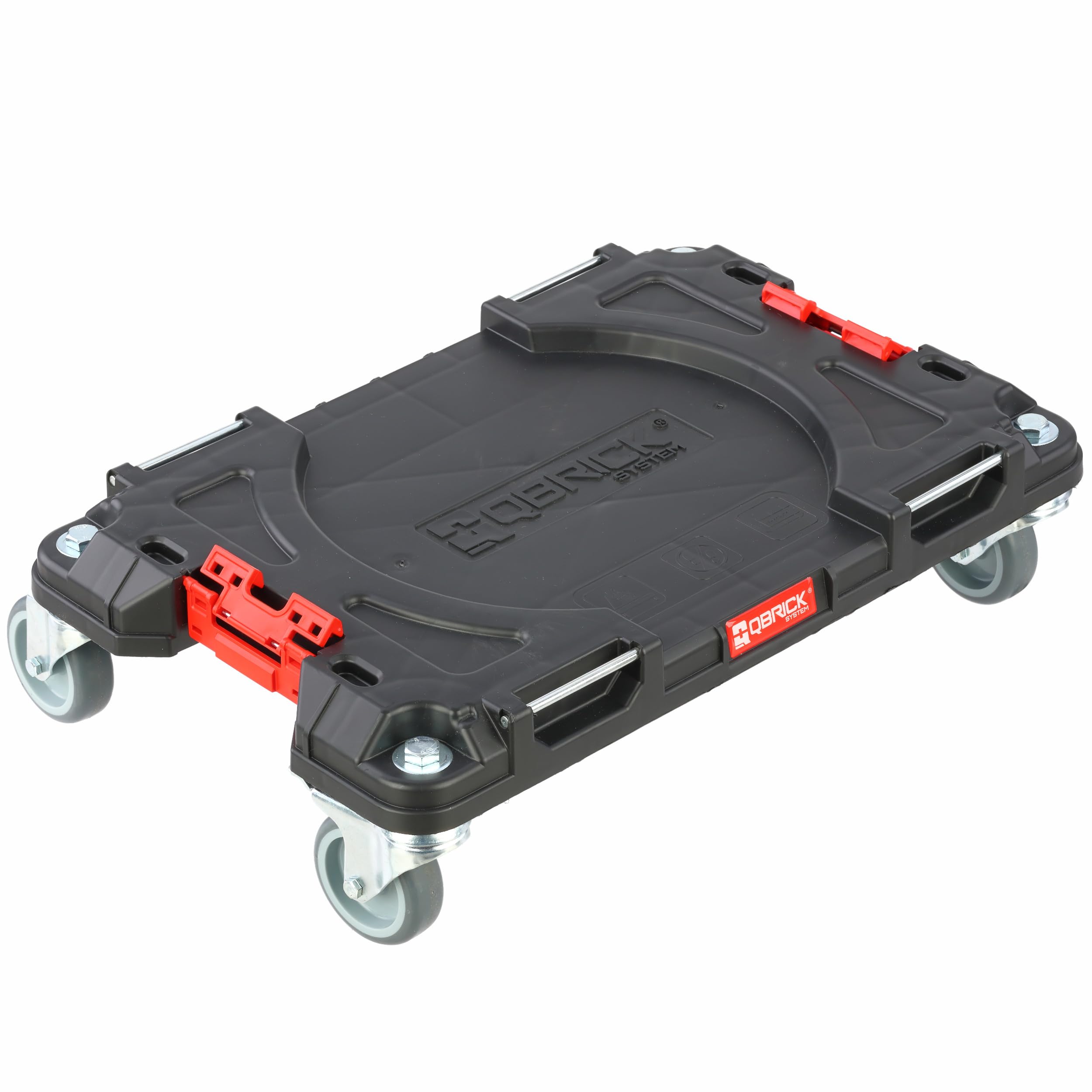 Set composto da 2 cassetti per attrezzi tripli su una piattaforma con ruote + scatola H 76 cm, set modulare, garage officina PRO