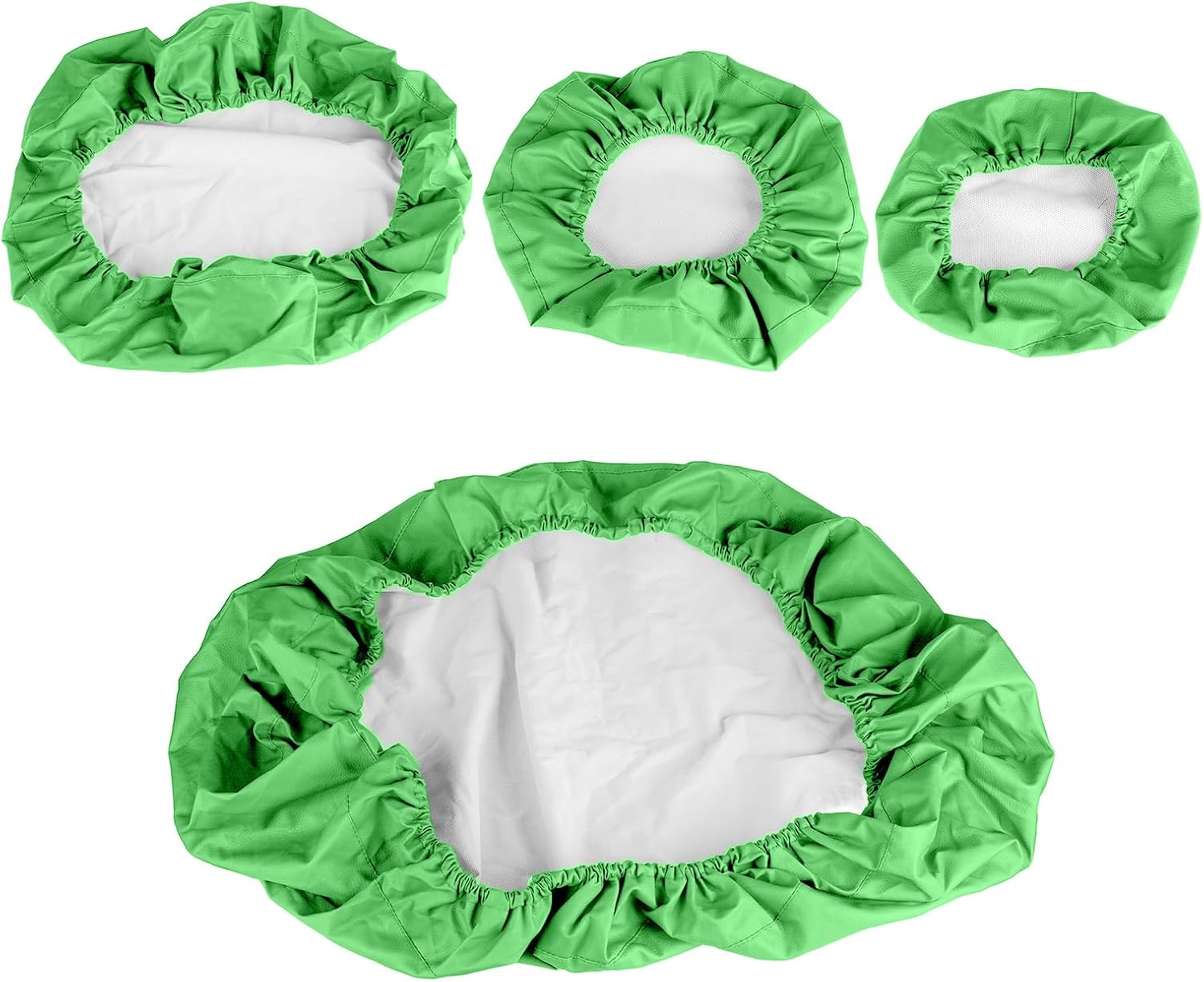4-Piece Dental Chair Covers Set - Full PU Leather, Waterproof & Elastic Protective Case for Dentist Equipment (Average Size, Green)
