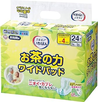 ☆エルモア☆ワイドパッド☆男女共用☆8袋セット☆240枚☆ Amazon | いちばん お茶の力 ワイドパッド 男女共用 24枚入