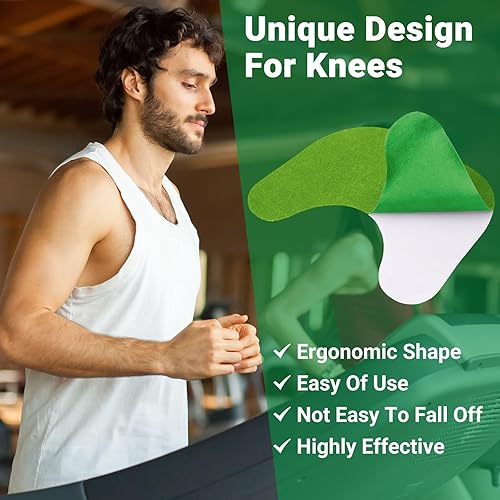 Miniatura 6 de ishancare Parches de rodilla  24 parches de calor de yeso de hierbas de máxima resistencia, 8 horas de calentamiento profundo, extra fuerte dolor