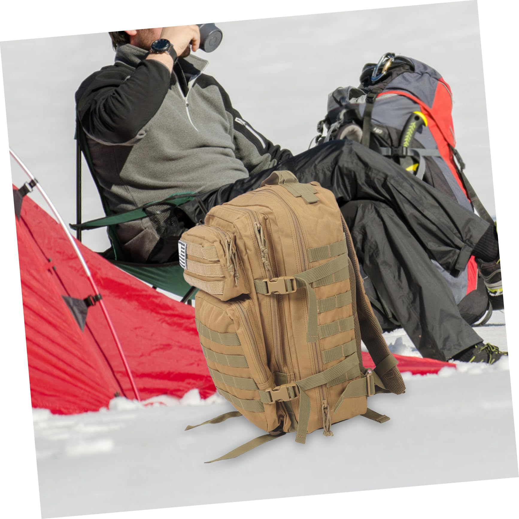 Zaino Tattico Mimetico Oxford 900d Idrorepellente Grande capacità | Back To School Party, Viaggio e Giochi Militari, Organizza Attrezzatura Outdoor Praticità