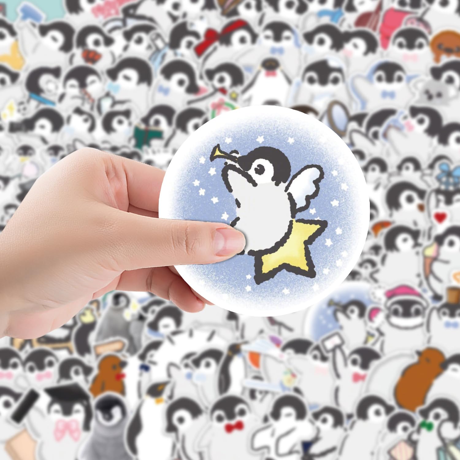 100 PCS Penguin Stickers for Water Bottle - Image 5